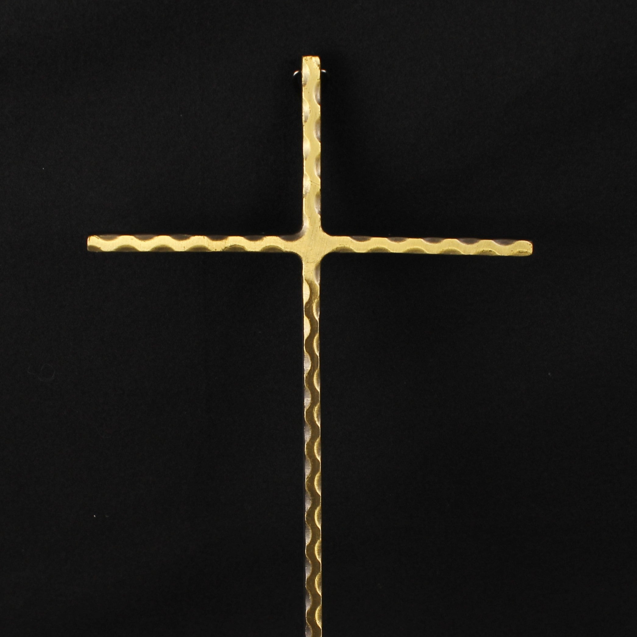 Wandkruis in Verguld Metaal – ca. 1955–1980 – 24,5 cm