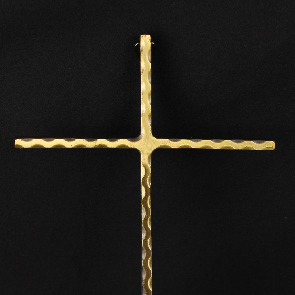 Wandkruis in Verguld Metaal – ca. 1955–1980 – 24,5 cm