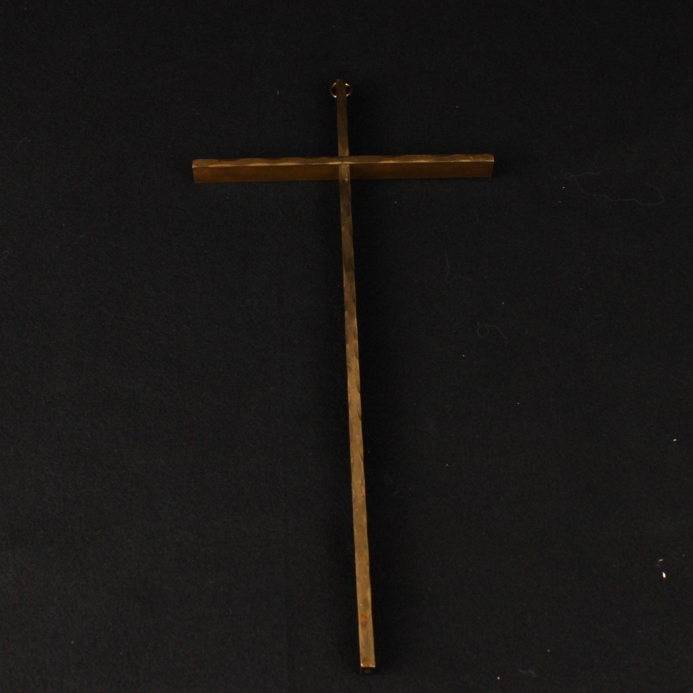 Wandkruis Messing - 25 cm - ca. 1950-1970