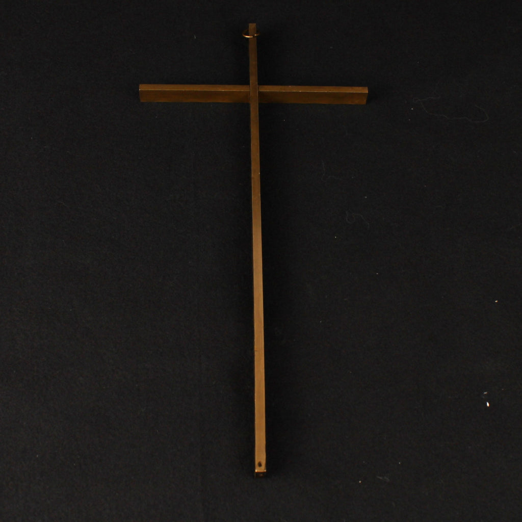 Wandkruis Messing - 25 cm - ca. 1950-1970