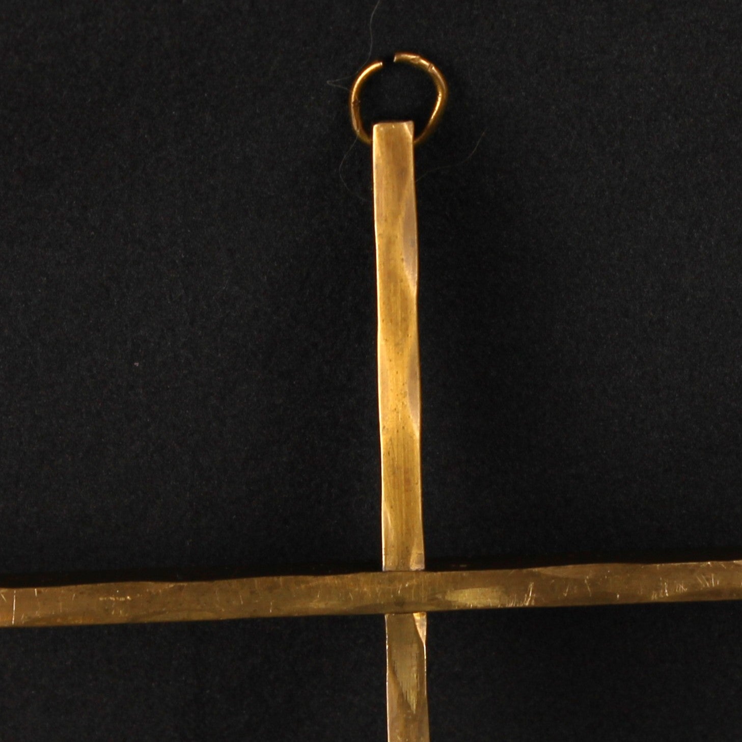 Wandkruis Messing - 25 cm - ca. 1950-1970