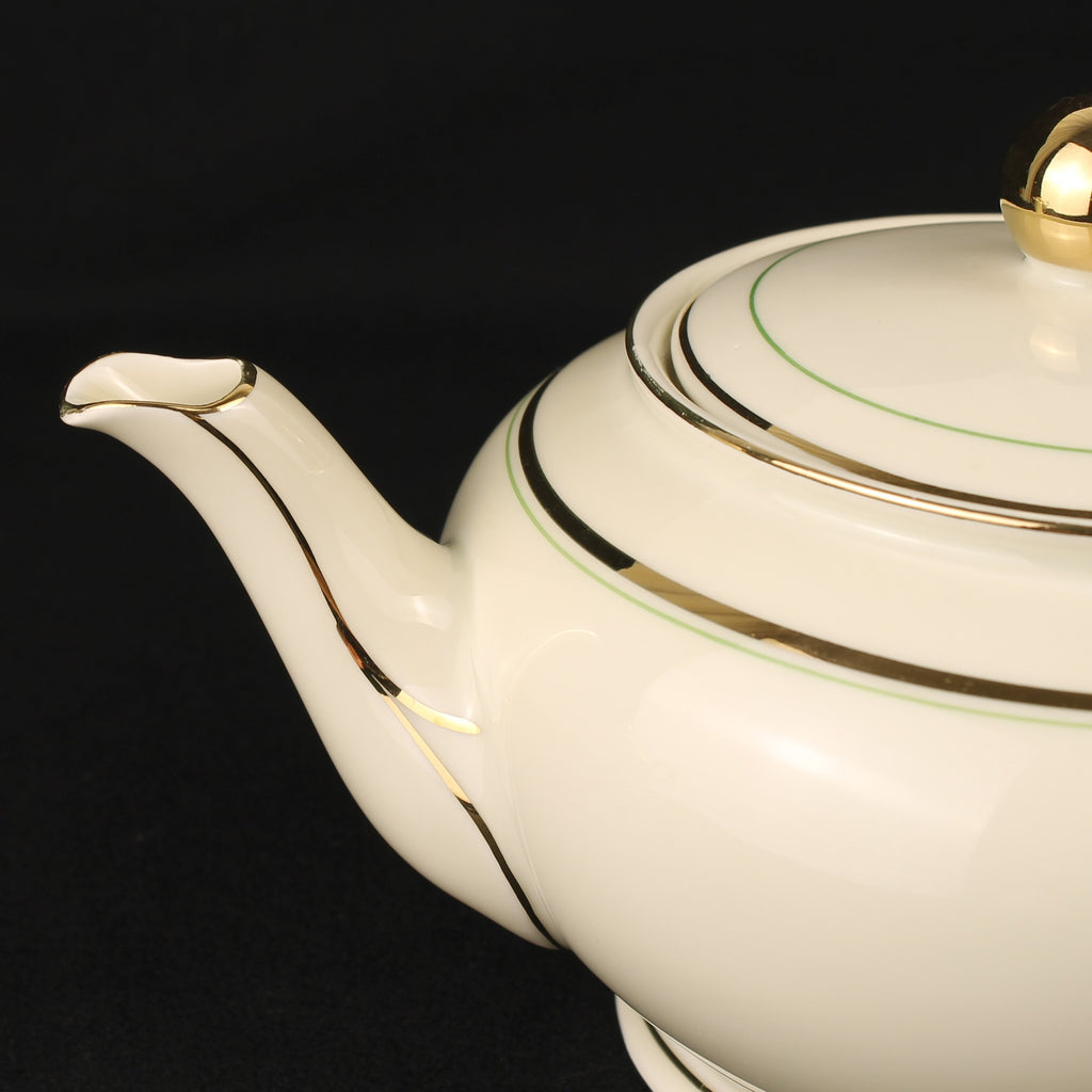 Bavaria Theeservies 16-delig – Goudrand & Groene Bies