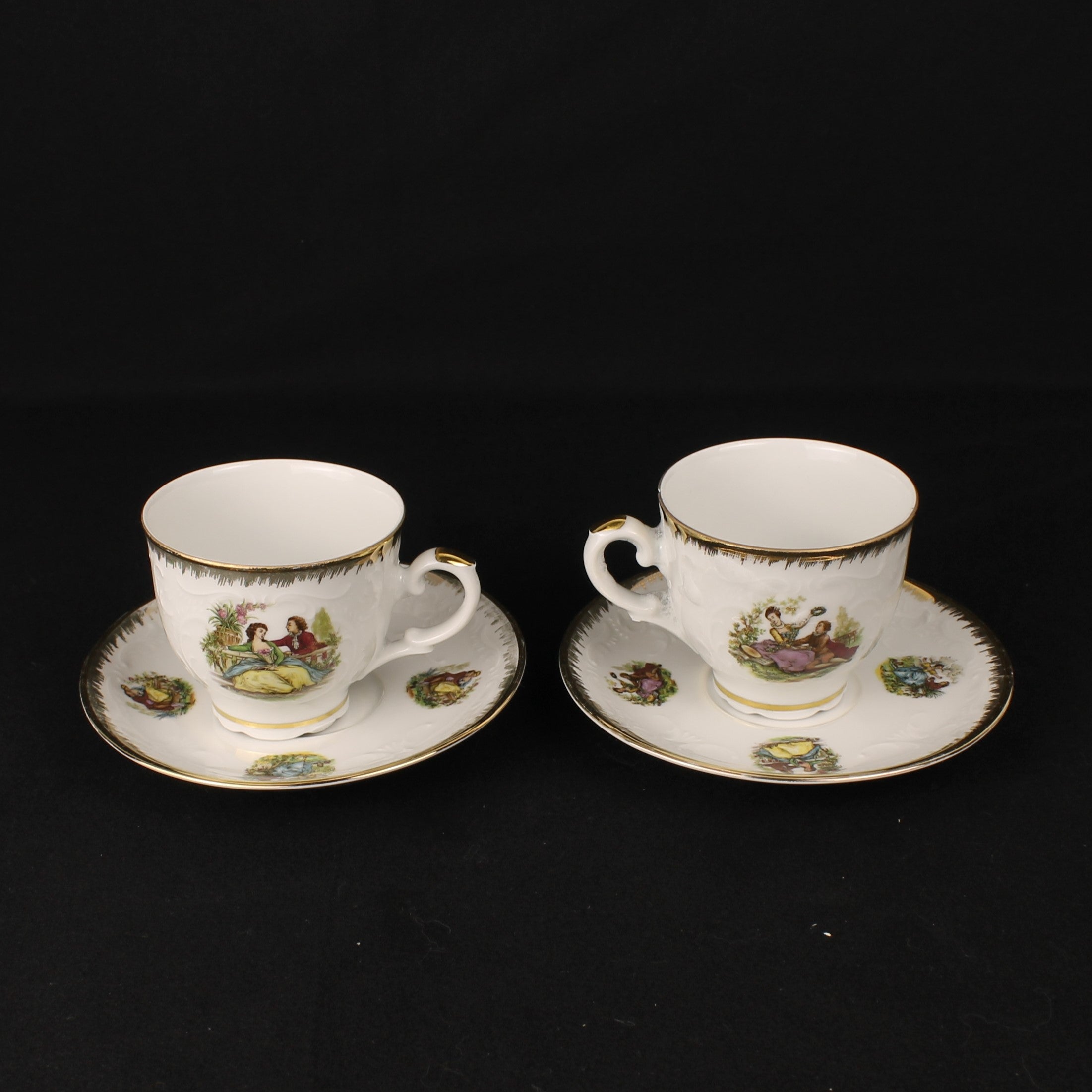 Tirschenreuth Bavaria Kop en Schotel – Romantische Scènes met Vergulding