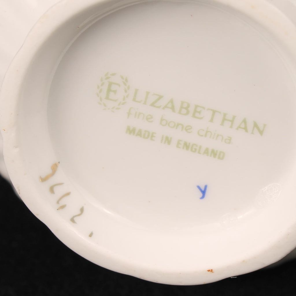 Elizabethan Fine Bone China Cup and Saucer – Exotic Bird with Pink Band and Gilding