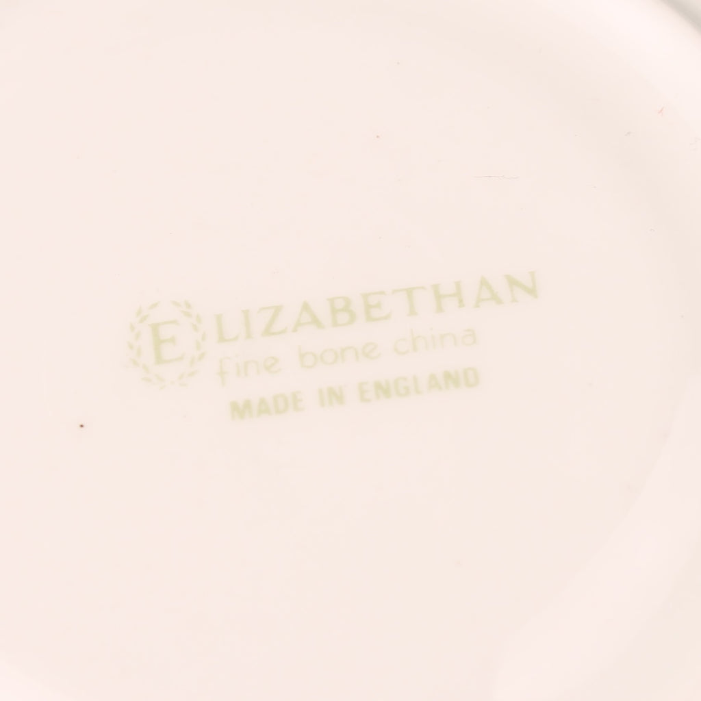 Elizabethan Fine Bone China Cup and Saucer – Exotic Bird with Pink Band and Gilding