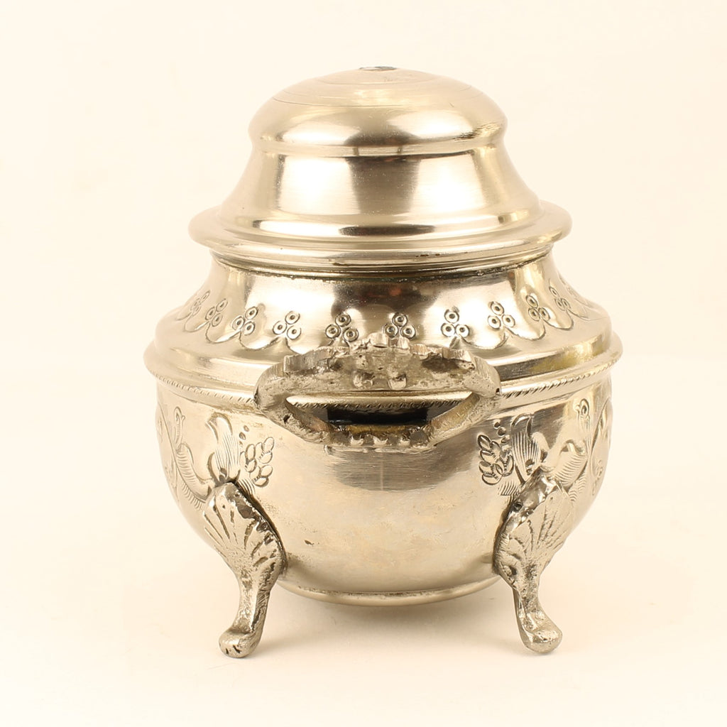 Sucrier et pot à lait argentés sur pieds – Exportation Indienne – Style rococo