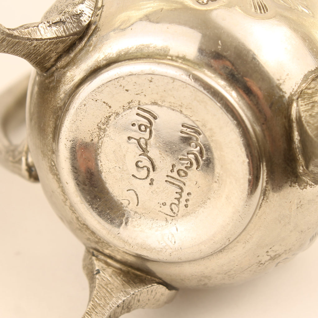 Sucrier et pot à lait argentés sur pieds – Exportation Indienne – Style rococo