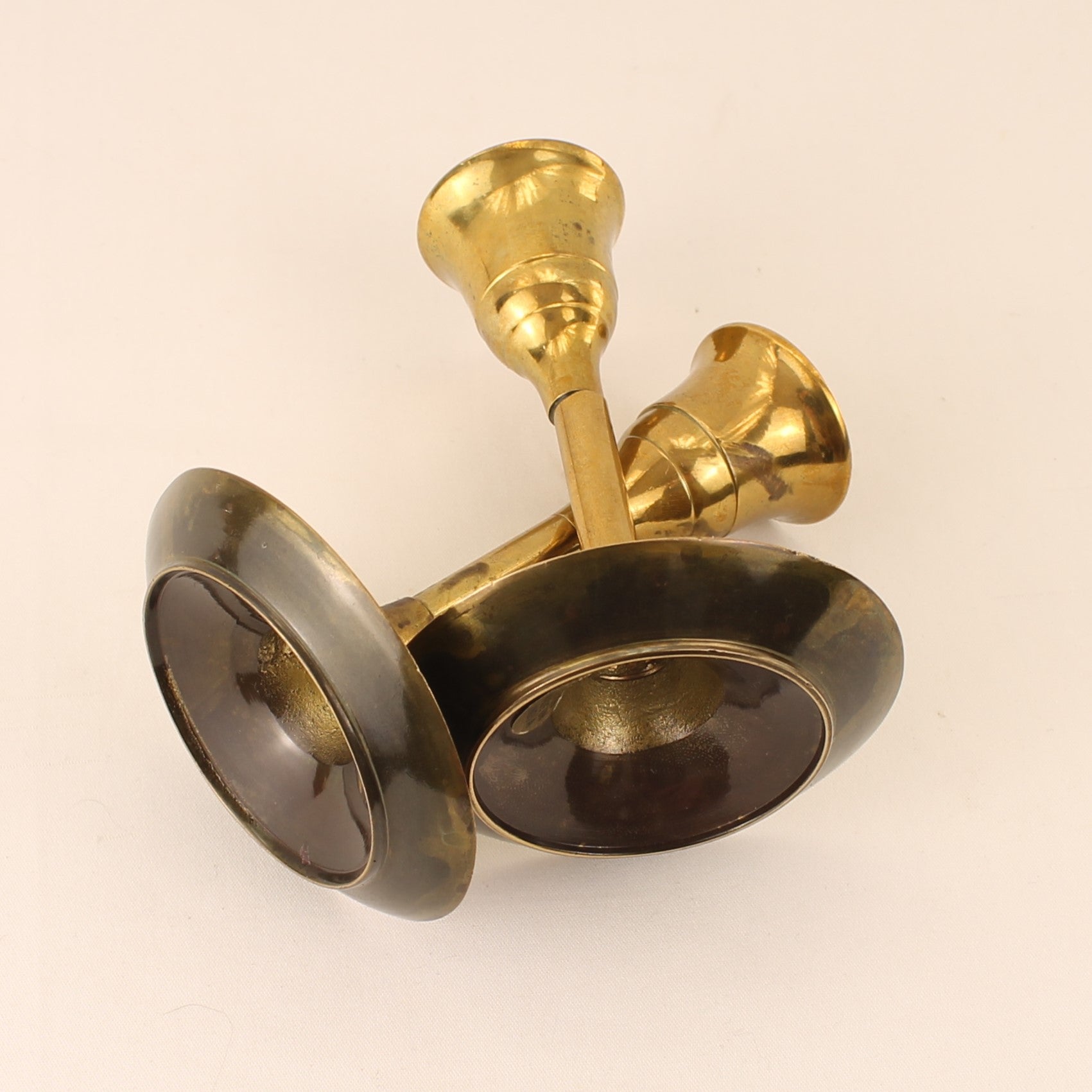 Kandelaars Messing - Set van 2 - Solid Brass India