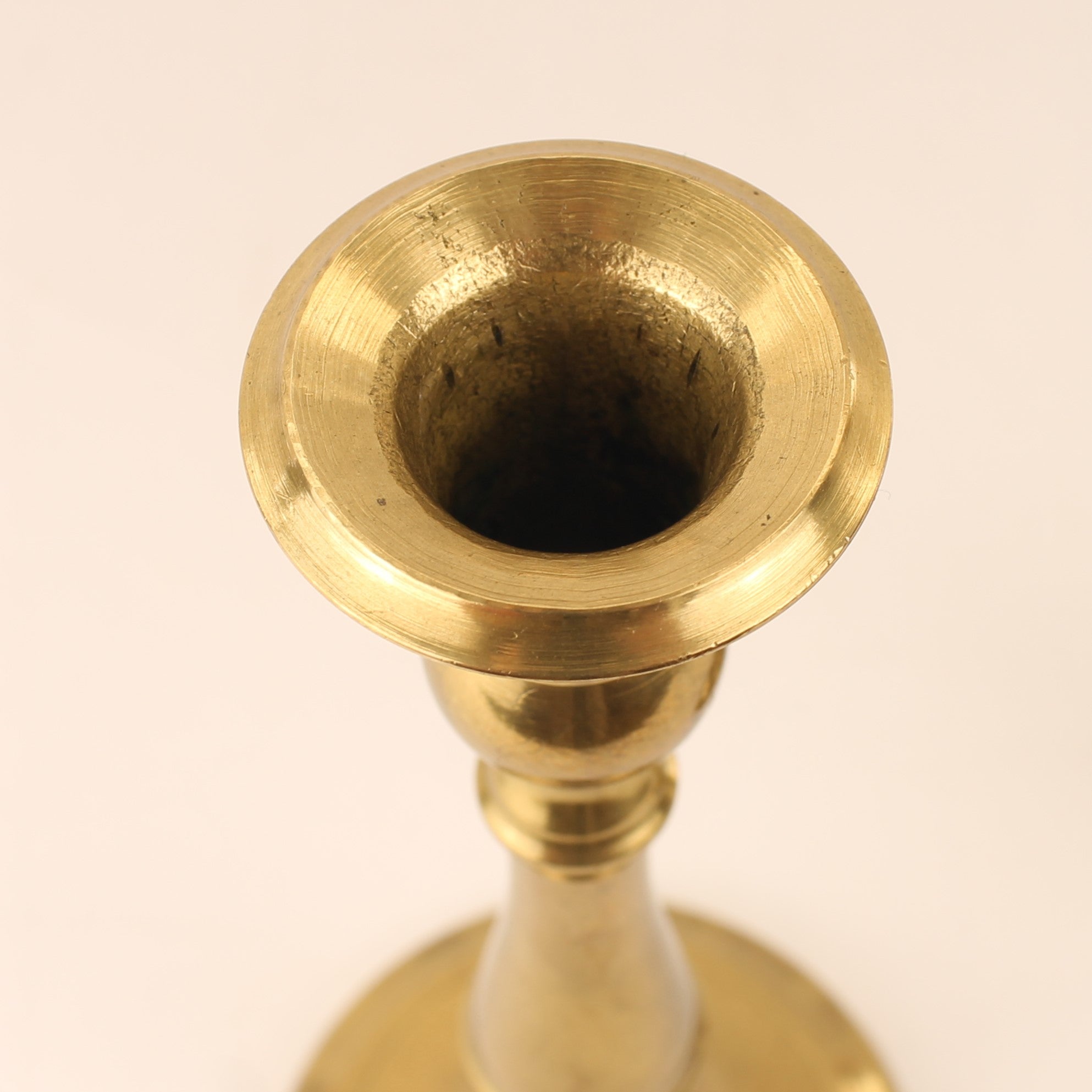 Bougeoirs en Laiton – Lot de 2 – 19,5 cm – Années 70