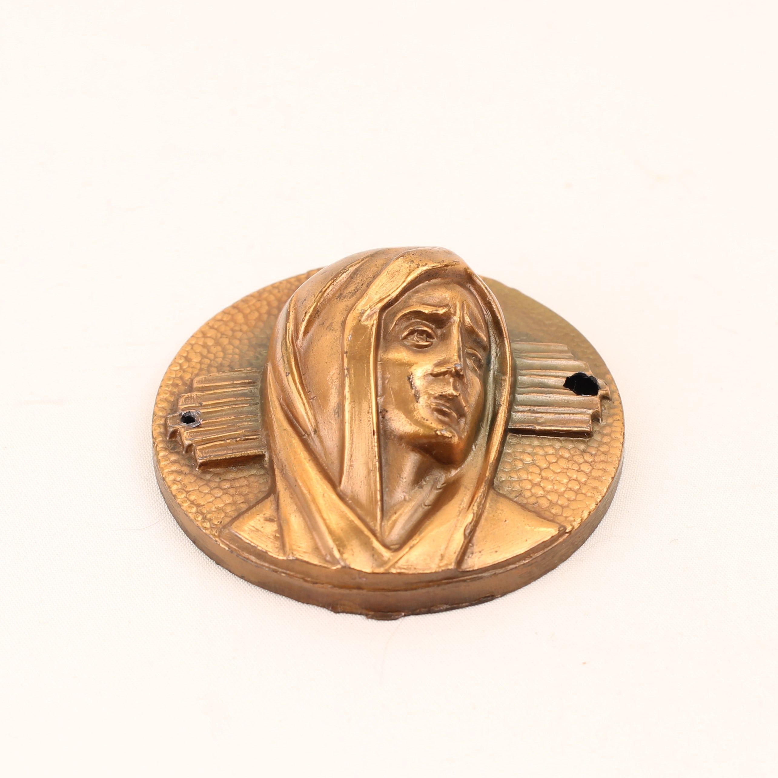 Plaque de Marie – Style Art déco – Métal – 6,5 cm