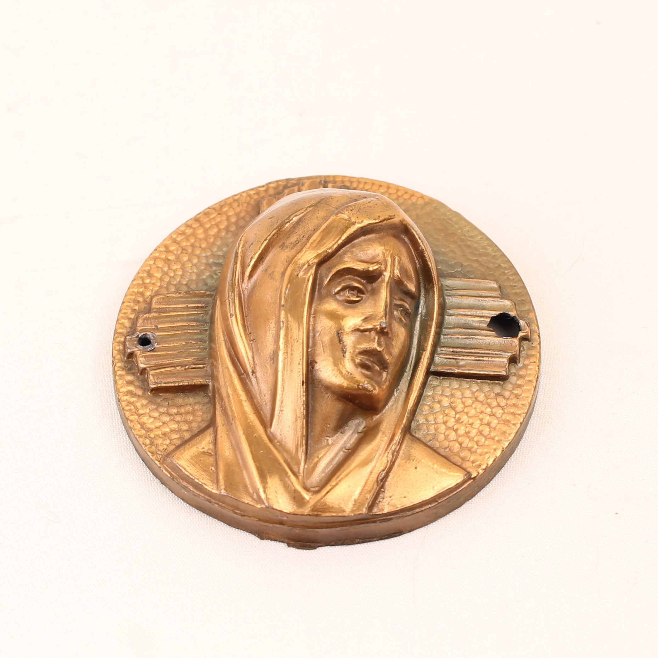 Plaque de Marie – Style Art déco – Métal – 6,5 cm