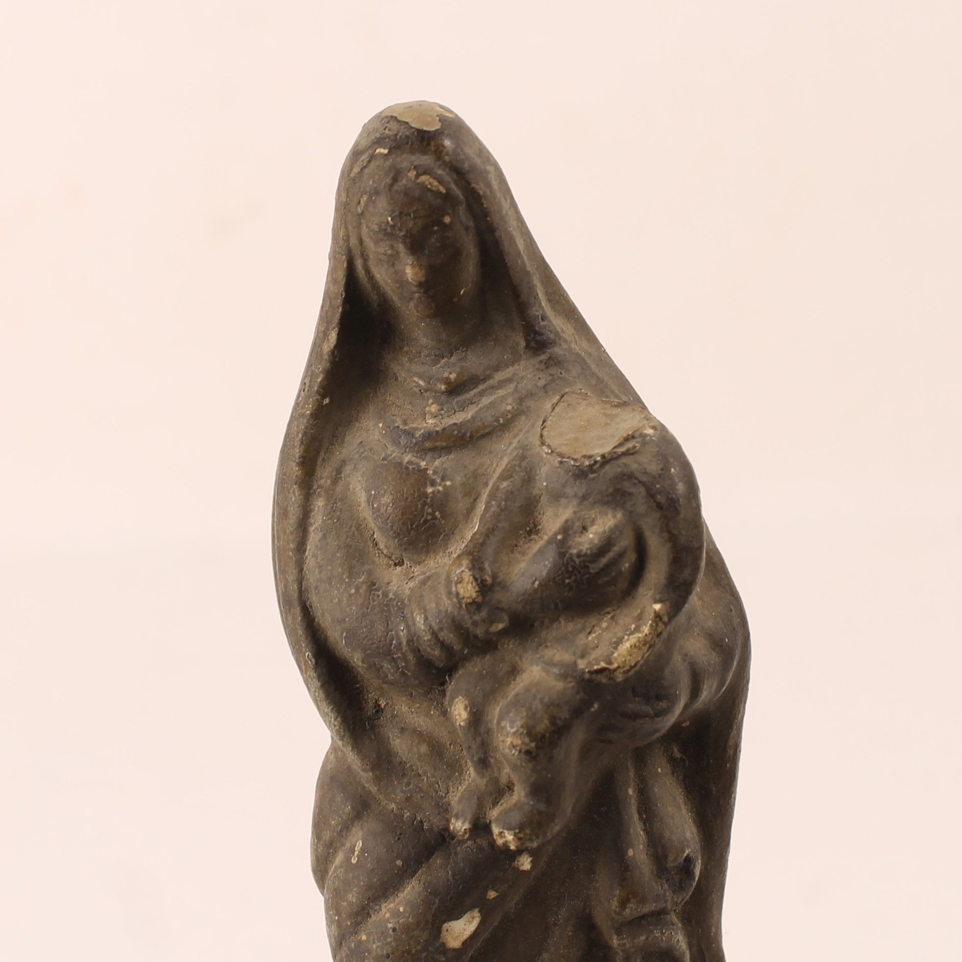 Madonna met Kind – Devotiebeeld – 15 cm – Doorleefde Staat