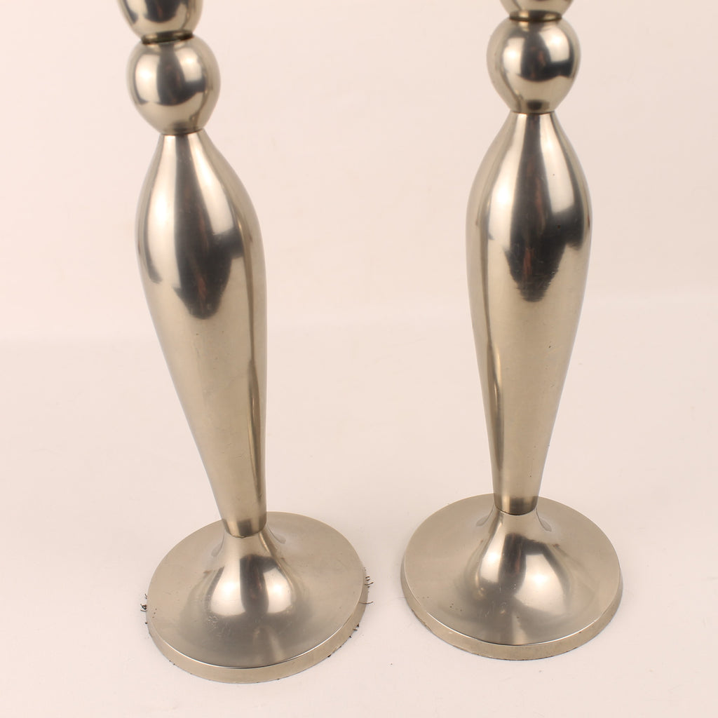 Bougeoirs en métal - 25 cm - Lot de 2