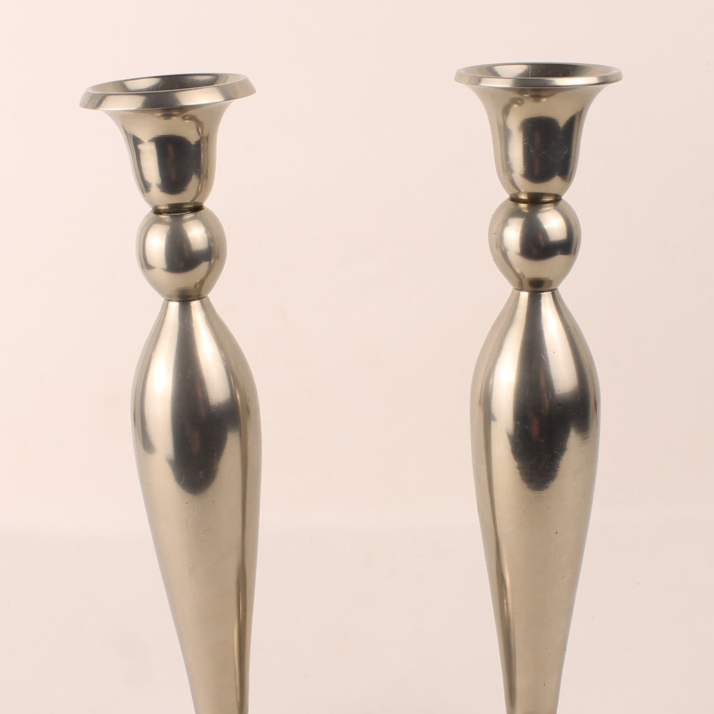 Bougeoirs en métal - 25 cm - Lot de 2