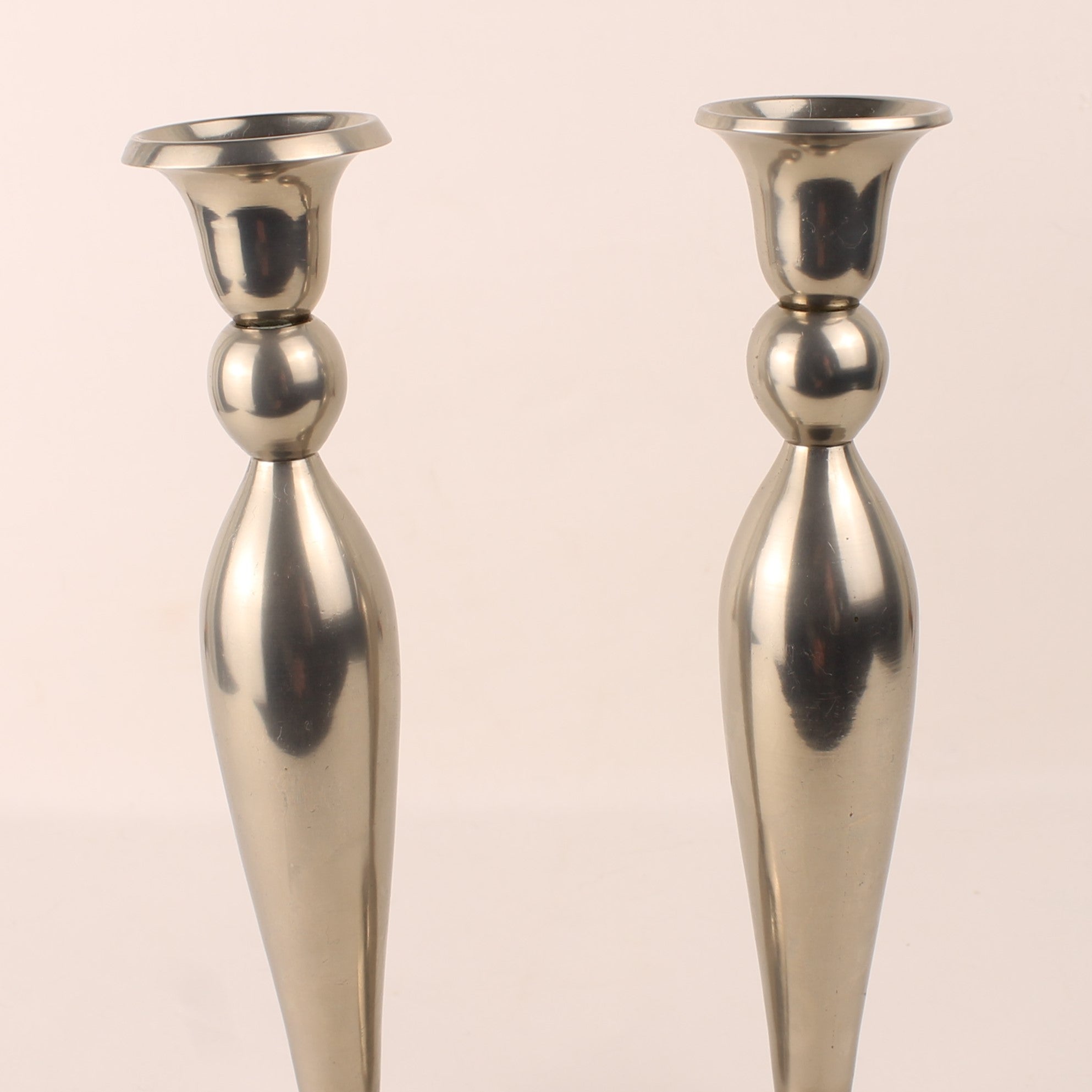 Bougeoirs en métal - 25 cm - Lot de 2