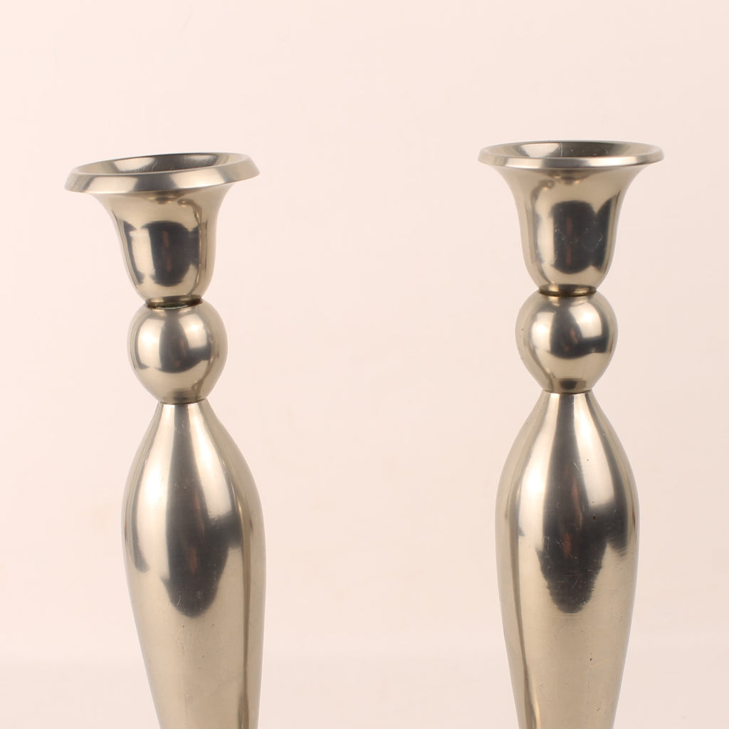 Bougeoirs en métal - 25 cm - Lot de 2