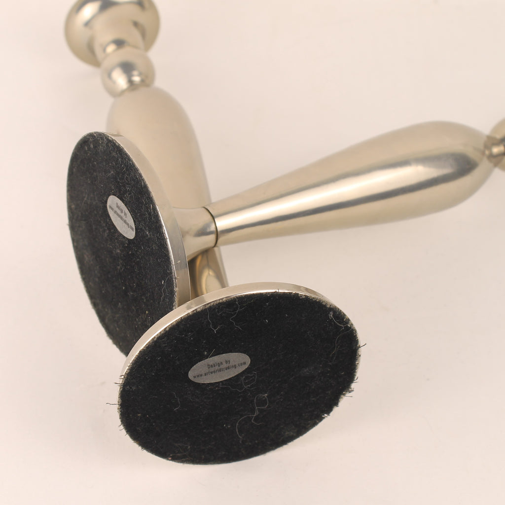 Bougeoirs en métal - 25 cm - Lot de 2