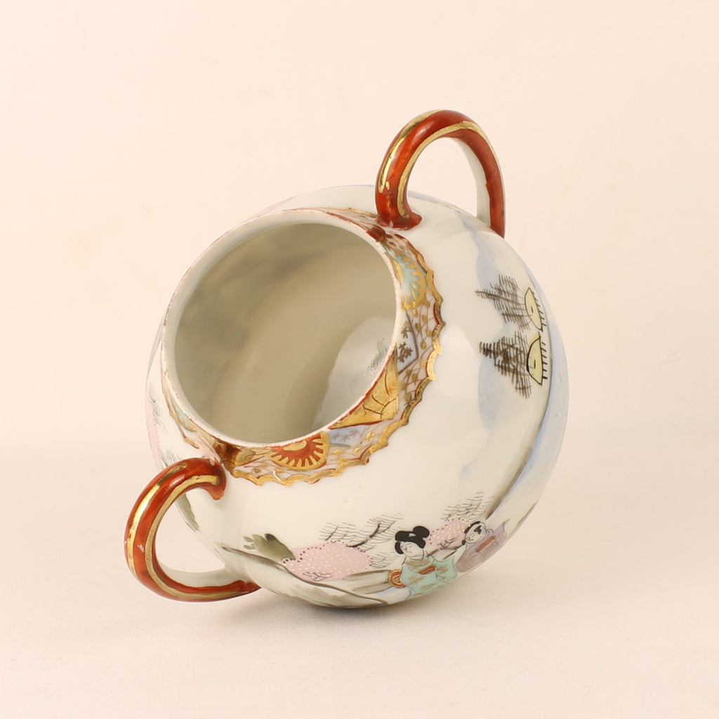 Japanse Handbeschilderde Sierpot - Dubbel Oor - Satsuma Stijl - ca. 1925–1945