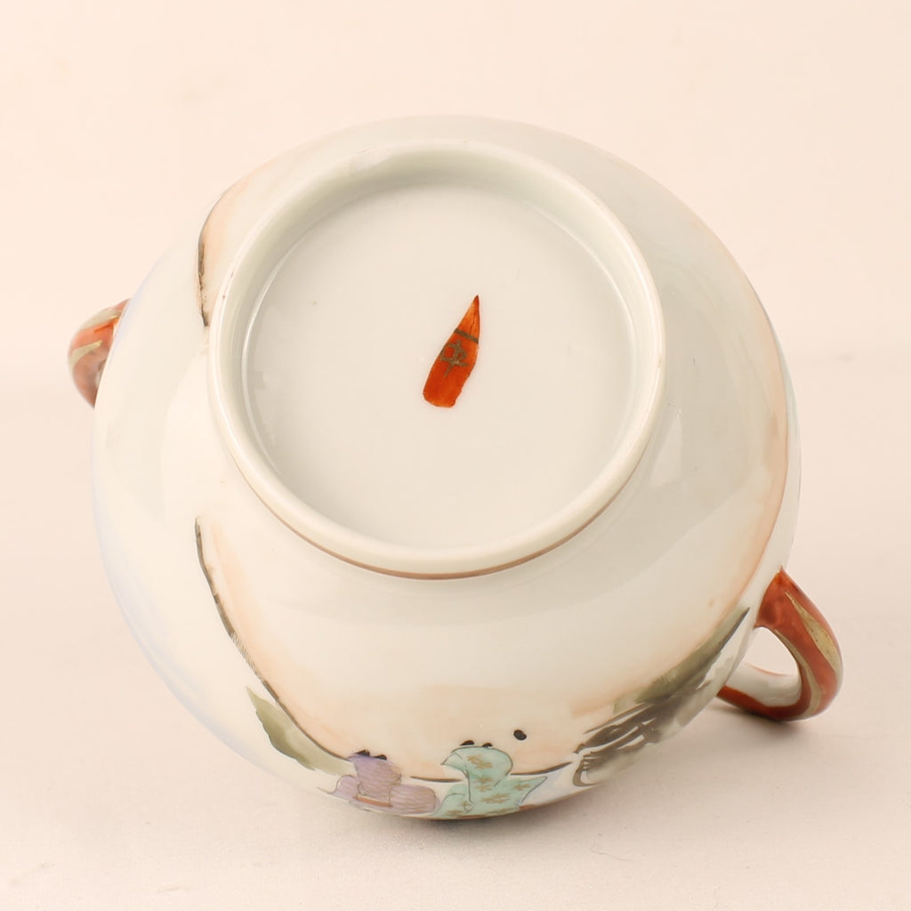 Japanse Handbeschilderde Sierpot - Dubbel Oor - Satsuma Stijl - ca. 1925–1945
