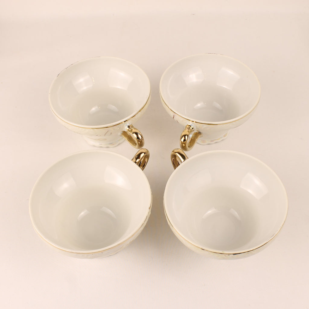 Japans Parelmoer Dragonware Kop & Schotel Set - 10-delig - ca. 1960-1975
