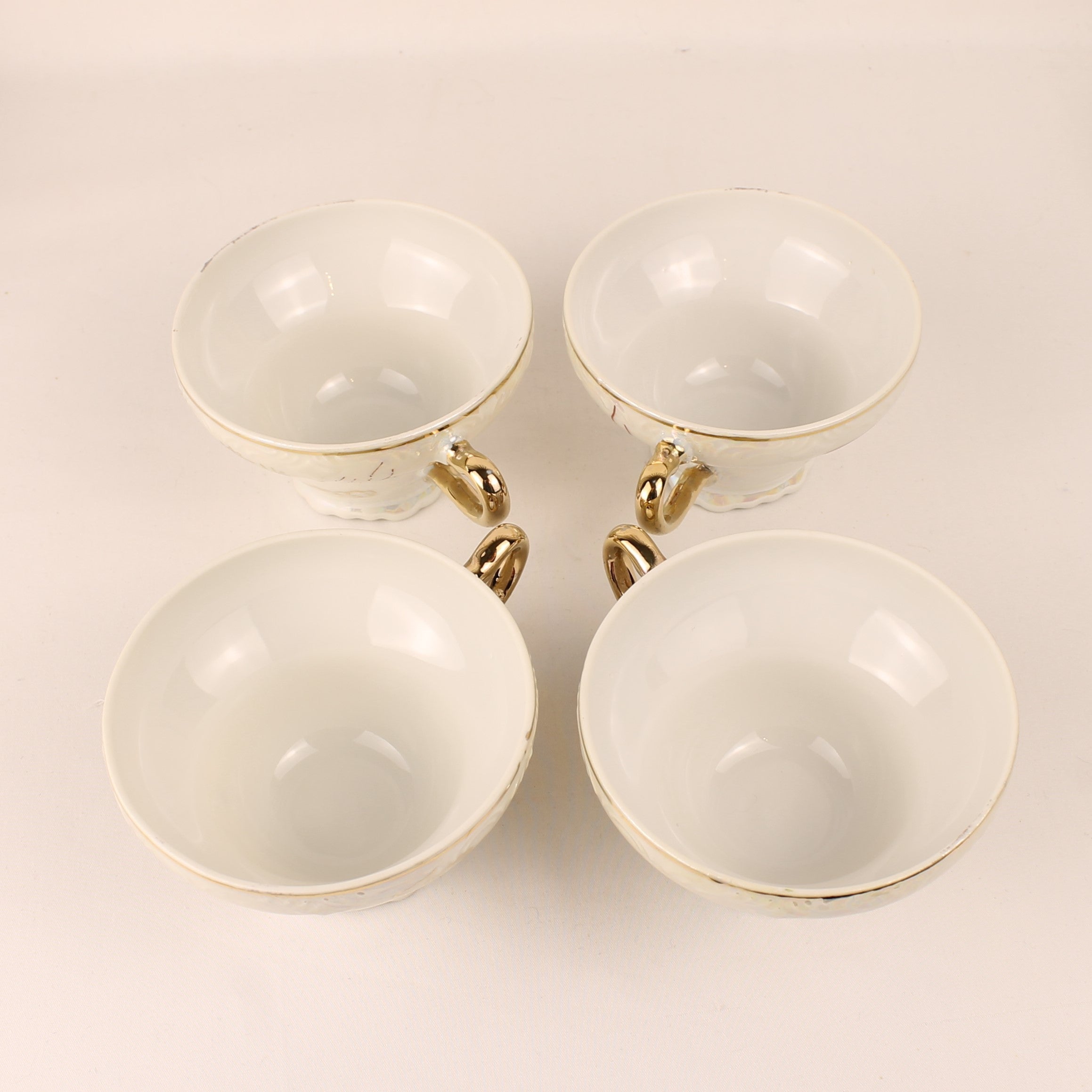Japans Parelmoer Dragonware Kop & Schotel Set - 10-delig - ca. 1960-1975