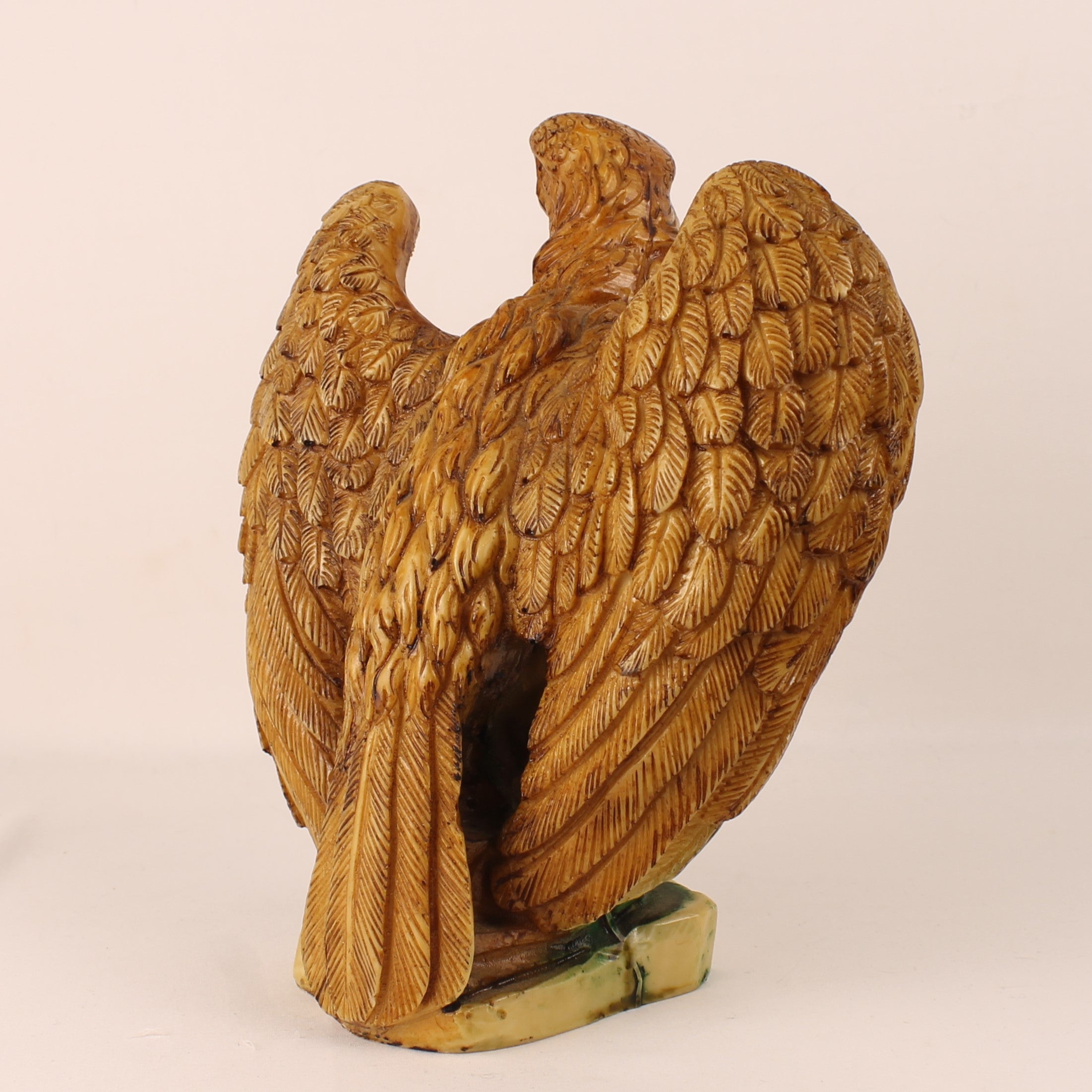 Arend Beeld Onyx-Stijl - Gepolijste Kunststeen - 22 cm - 1970s