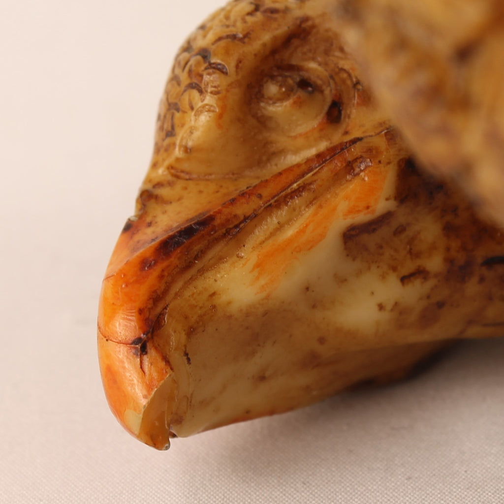 Eagle Statue Onyx Style - Polished Faux Stone - 22 cm - 1970s