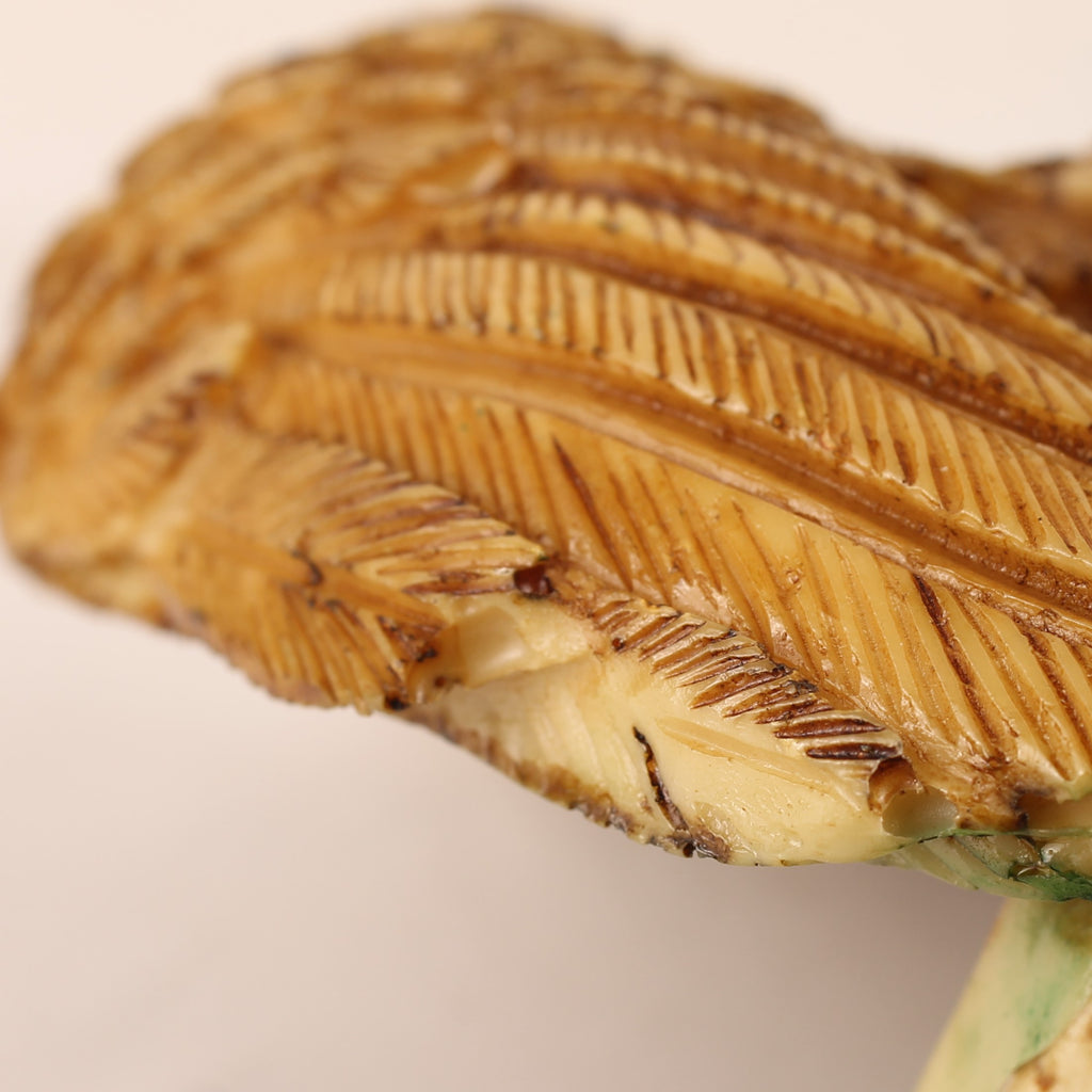 Eagle Statue Onyx Style - Polished Faux Stone - 22 cm - 1970s