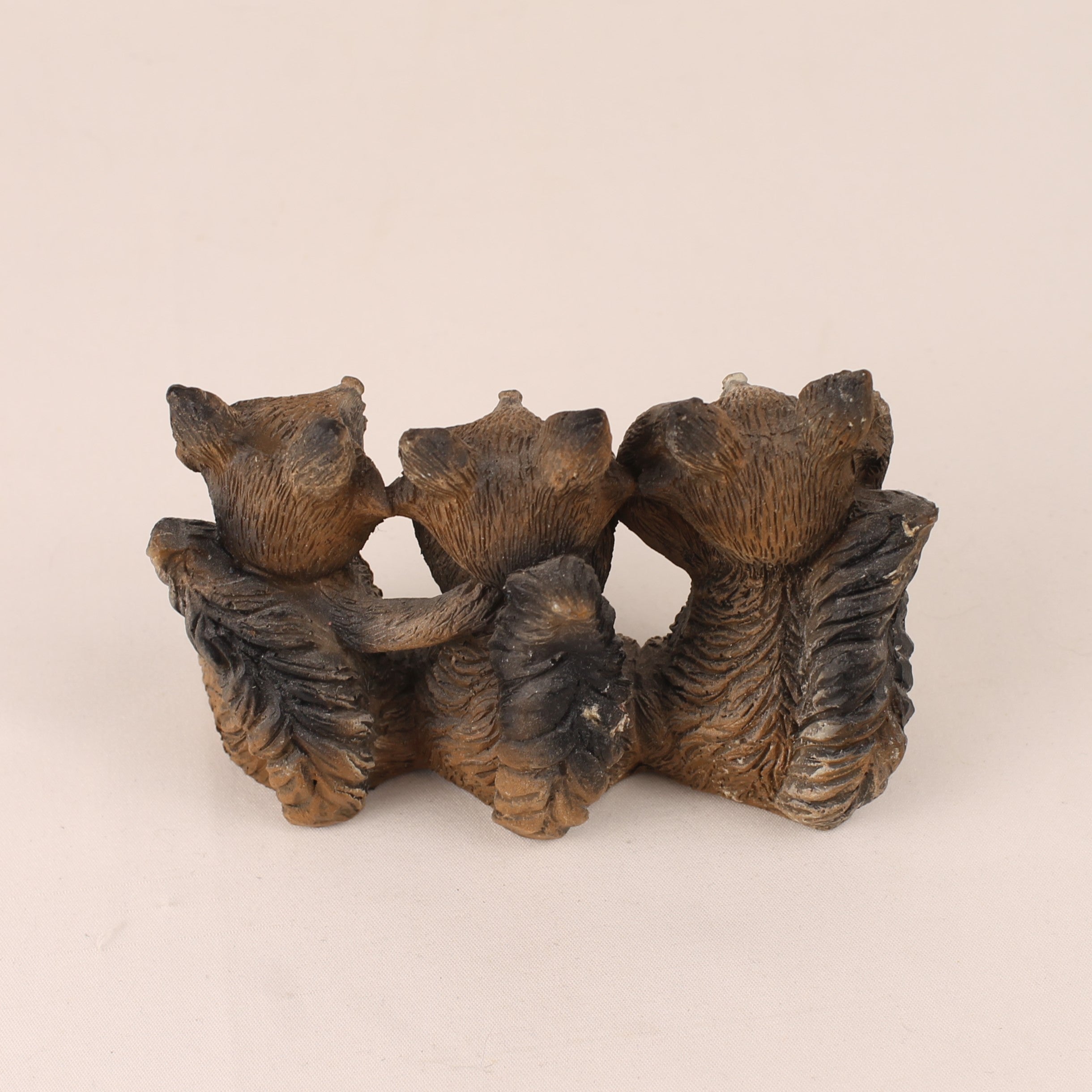 Decoratief Beeld Drie Wasberen – See No Evil Hear No Evil – Resin Sculptuur