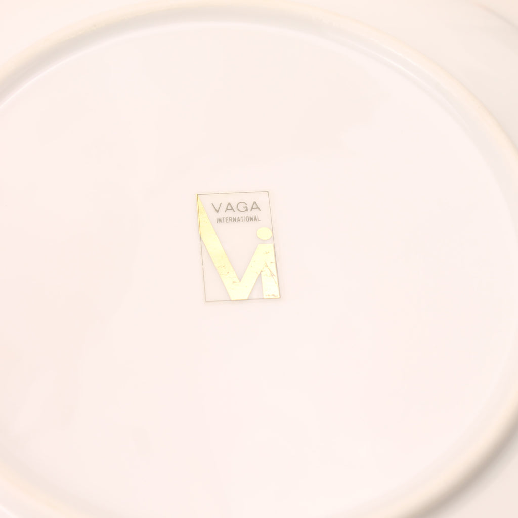 Sierborden met afbeelding Pauw en Bloemen – VAGA International – Rijk Verguld Relief Decor – 21 cm