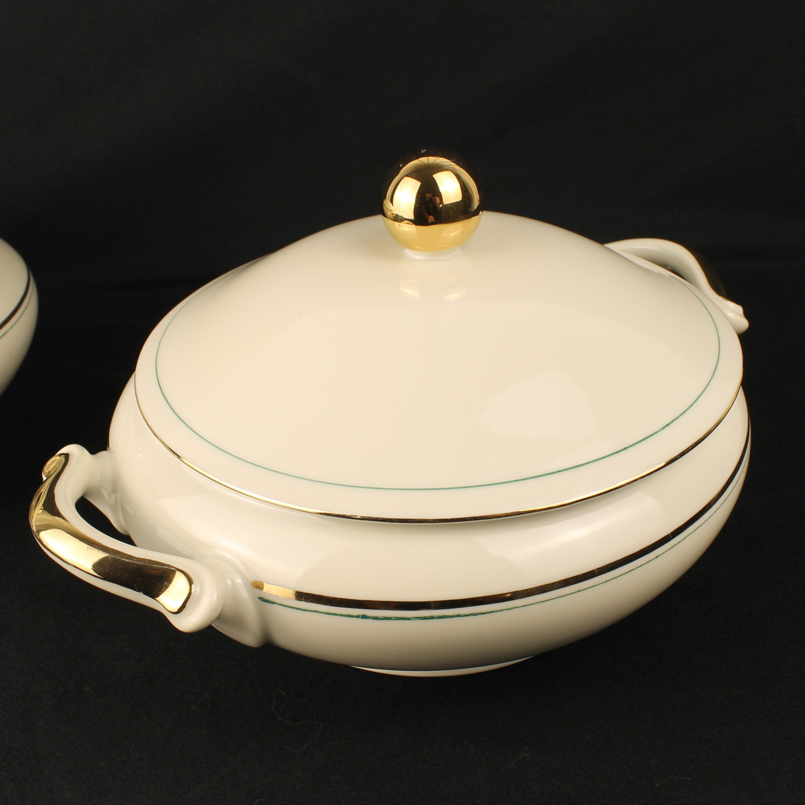 Bavaria Porseleinen Dekschalen - Set van 2 - Verguld - Mid Century – 22 cm