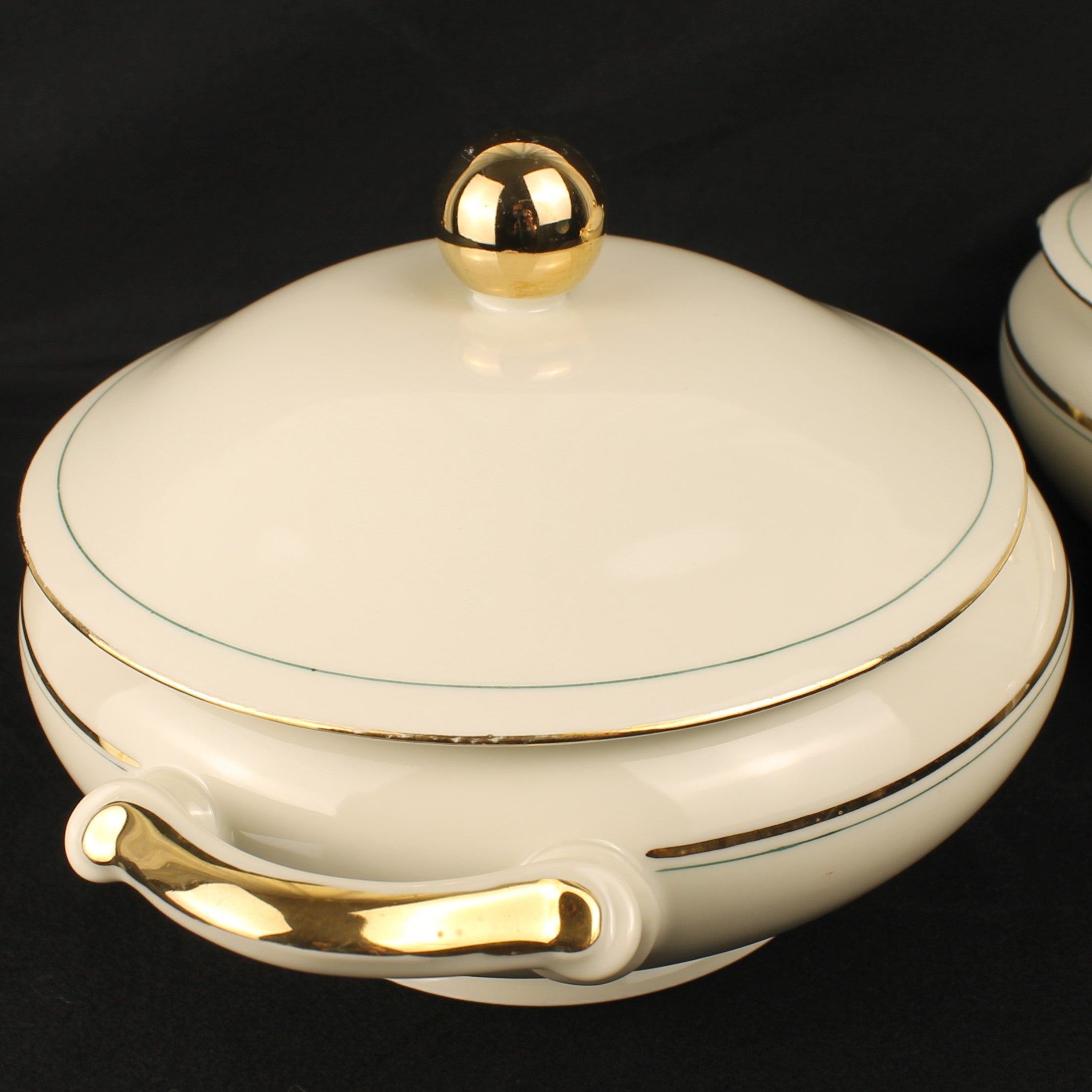 Bavaria Porseleinen Dekschalen - Set van 2 - Verguld - Mid Century – 22 cm