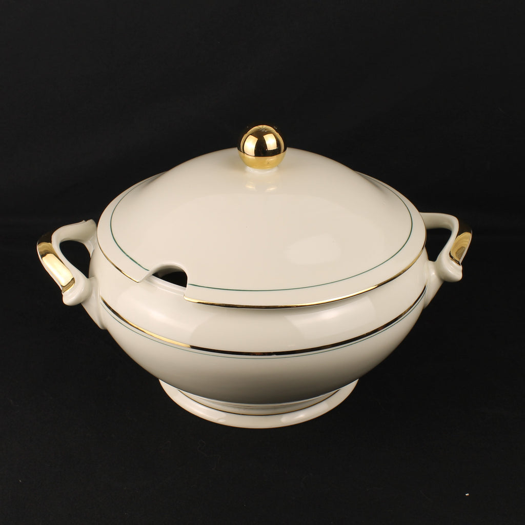 Bavaria Porseleinen Dekschaal – Verguld – Met Lepeluitsparing – 32 cm Breed