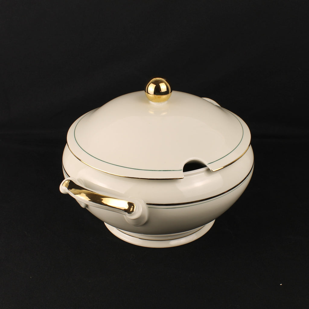 Bavaria Porseleinen Dekschaal – Verguld – Met Lepeluitsparing – 32 cm Breed