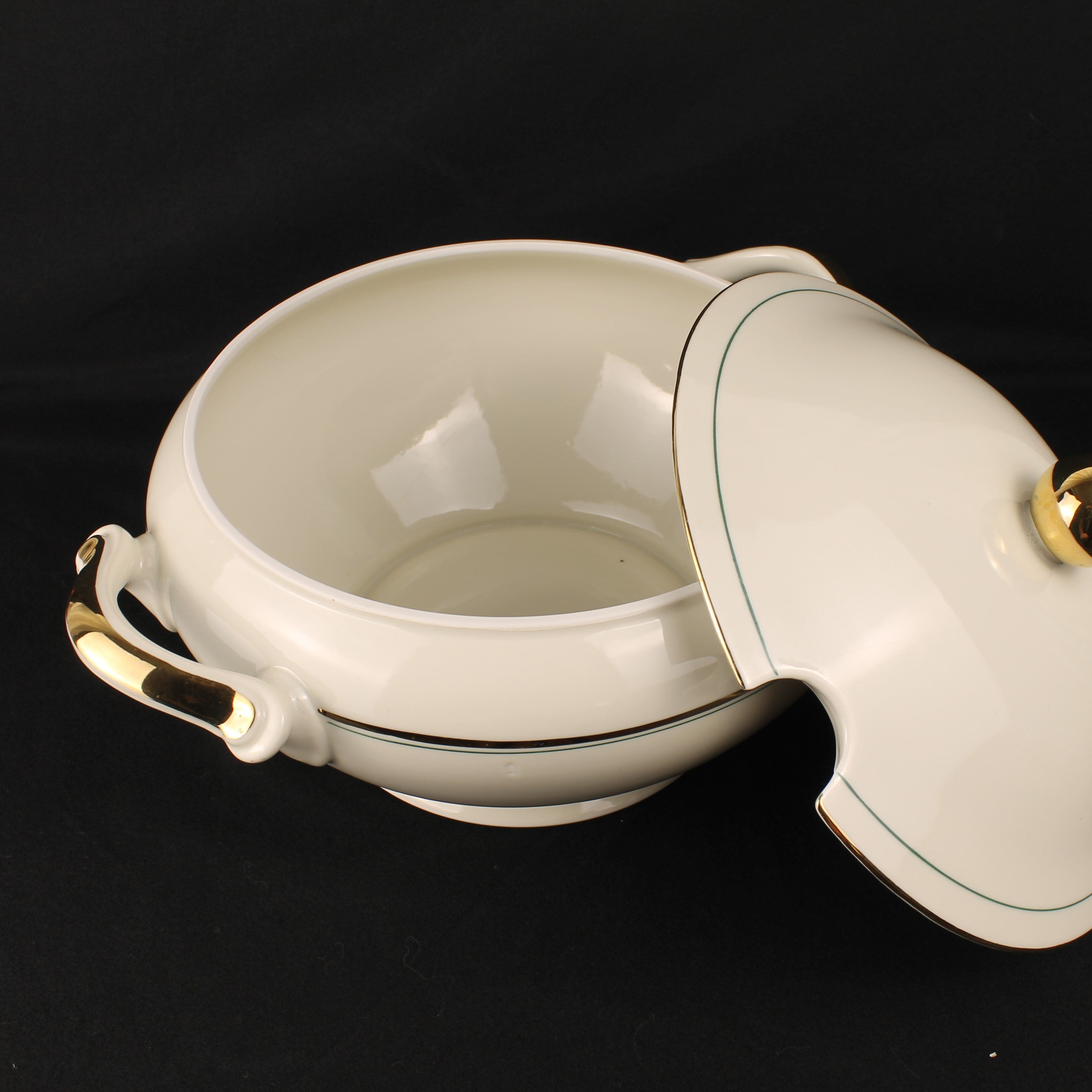 Bavaria Porseleinen Dekschaal – Verguld – Met Lepeluitsparing – 32 cm Breed