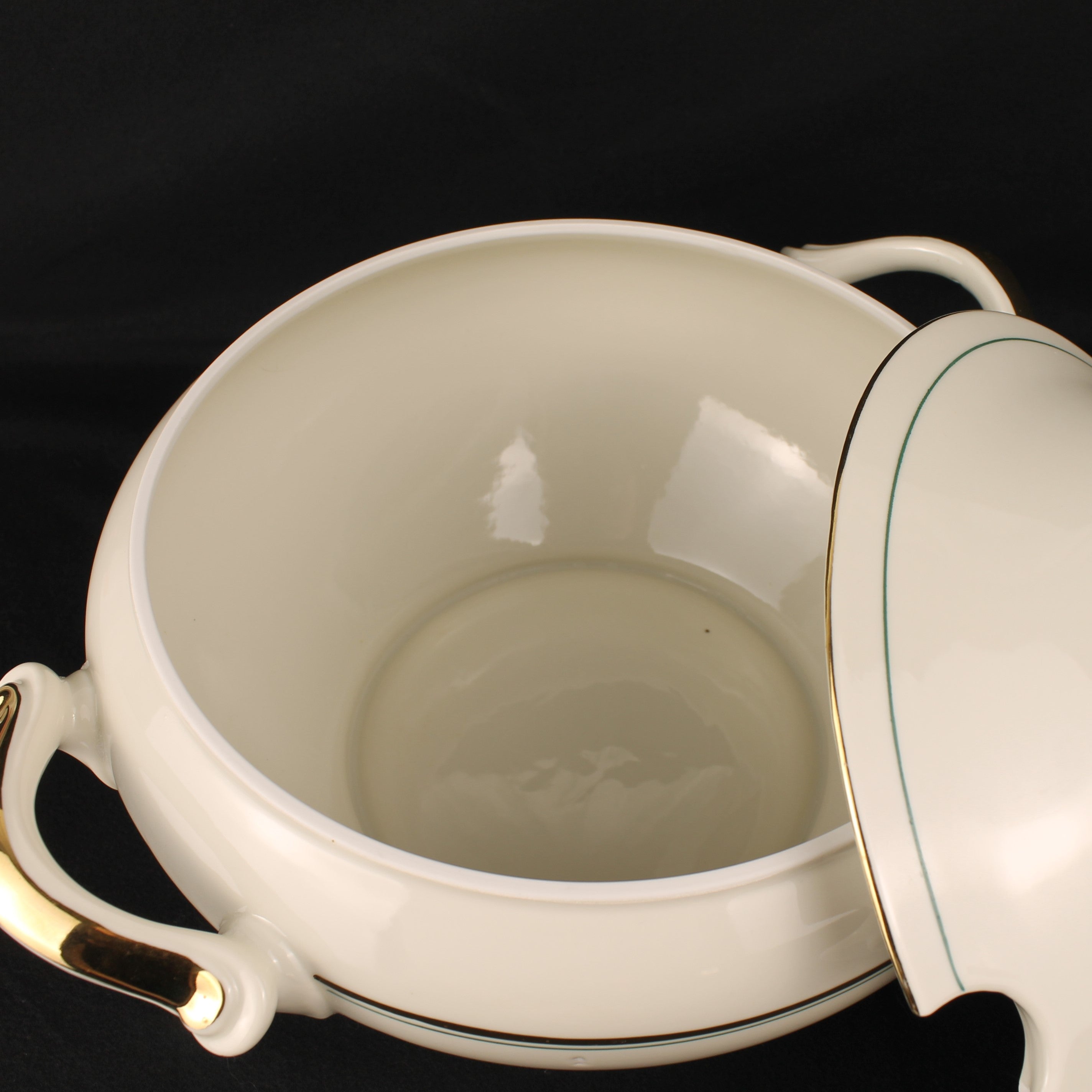 Bavaria Porseleinen Dekschaal – Verguld – Met Lepeluitsparing – 32 cm Breed