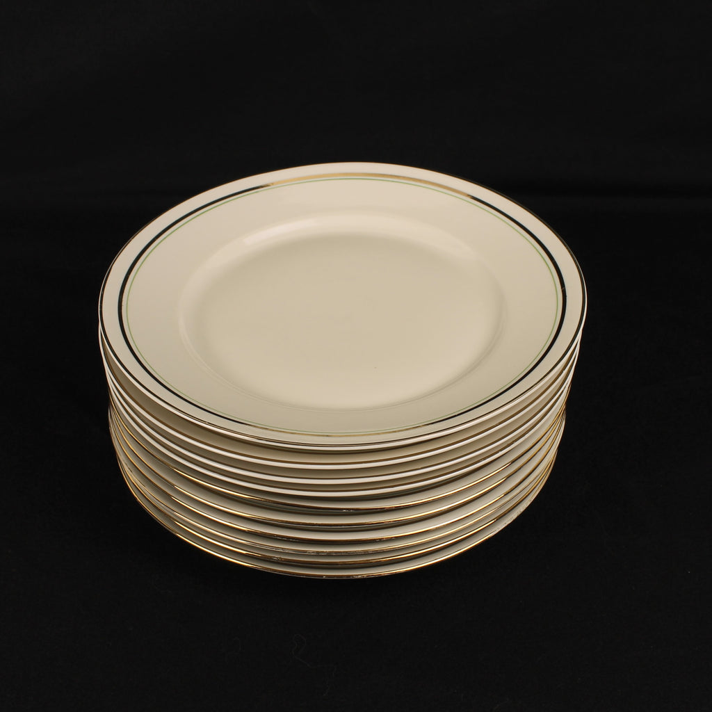 Bavaria Ontbijtborden – Verguld – Mid Century – 19 cm - 2 Sets