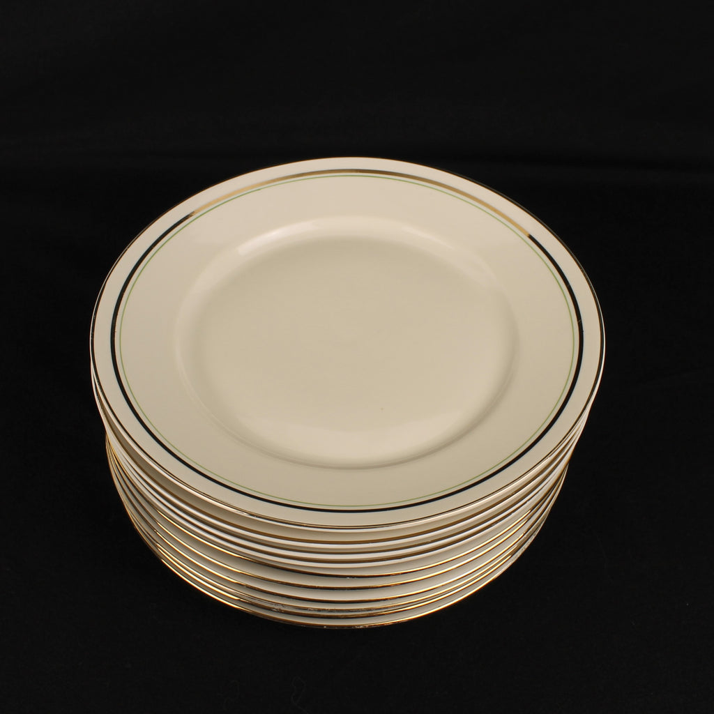 Bavaria Ontbijtborden – Verguld – Mid Century – 19 cm - 2 Sets