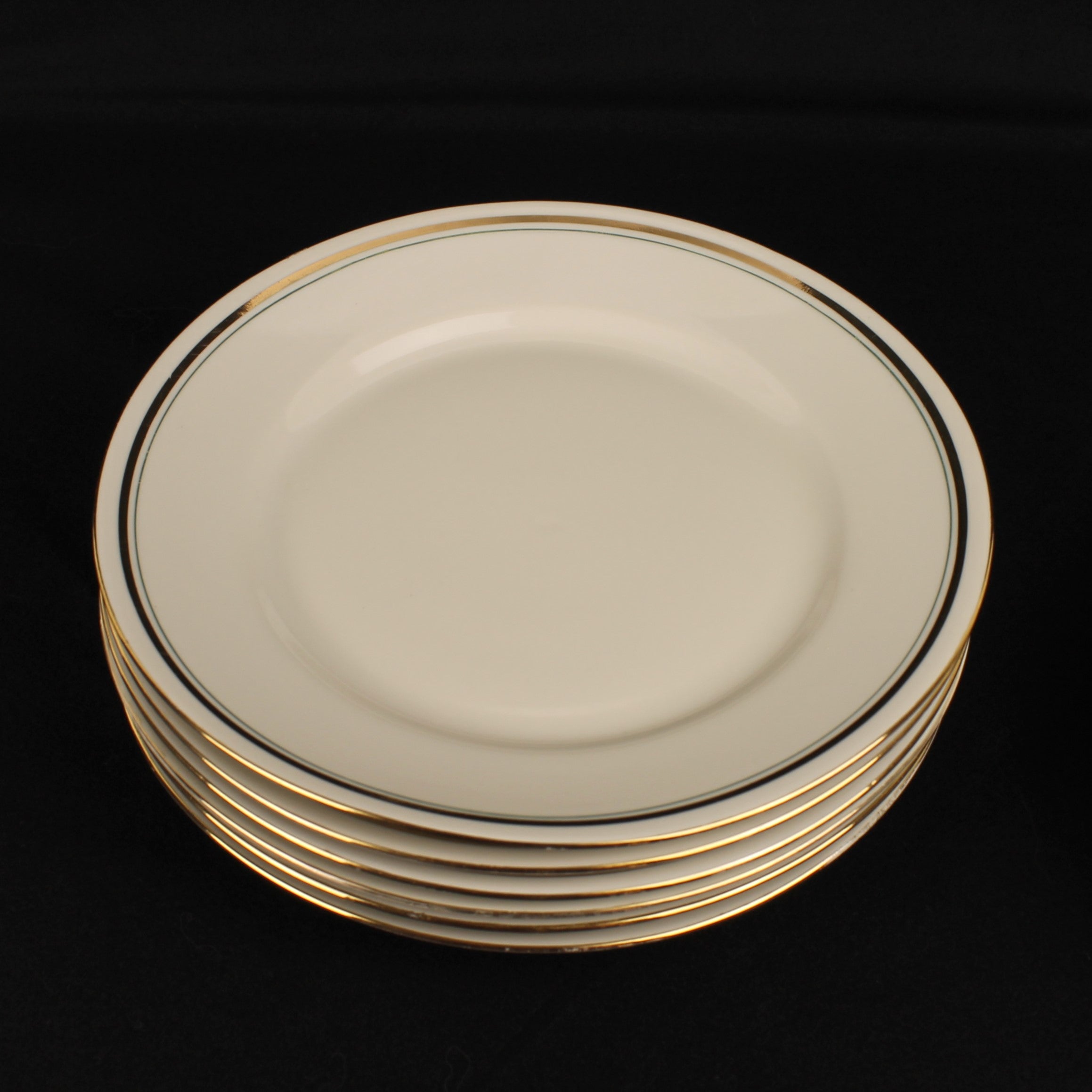 Bavaria Ontbijtborden – Verguld – Mid Century – 19 cm - 2 Sets