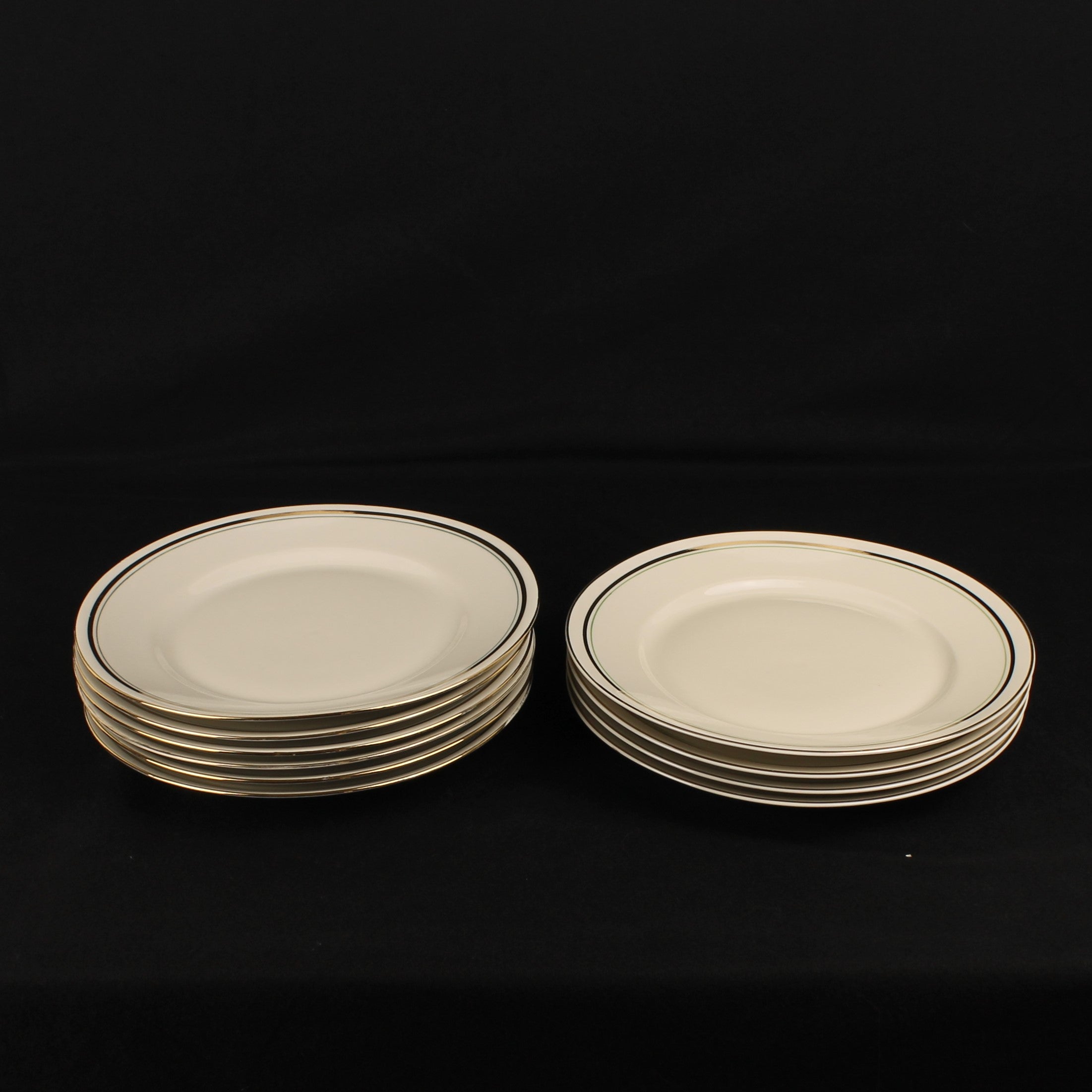 Bavaria Ontbijtborden – Verguld – Mid Century – 19 cm - 2 Sets