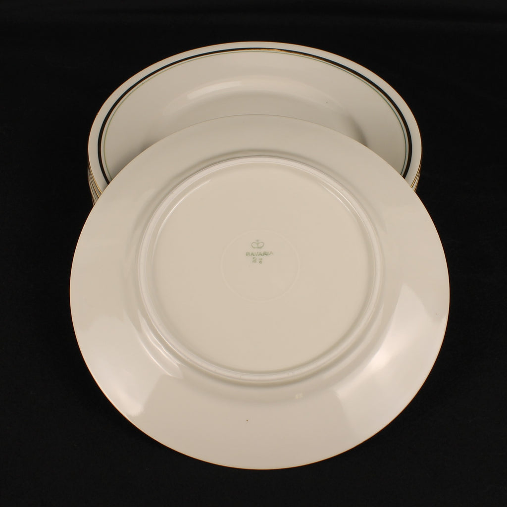 Bavaria Ontbijtborden – Verguld – Mid Century – 19 cm - 2 Sets