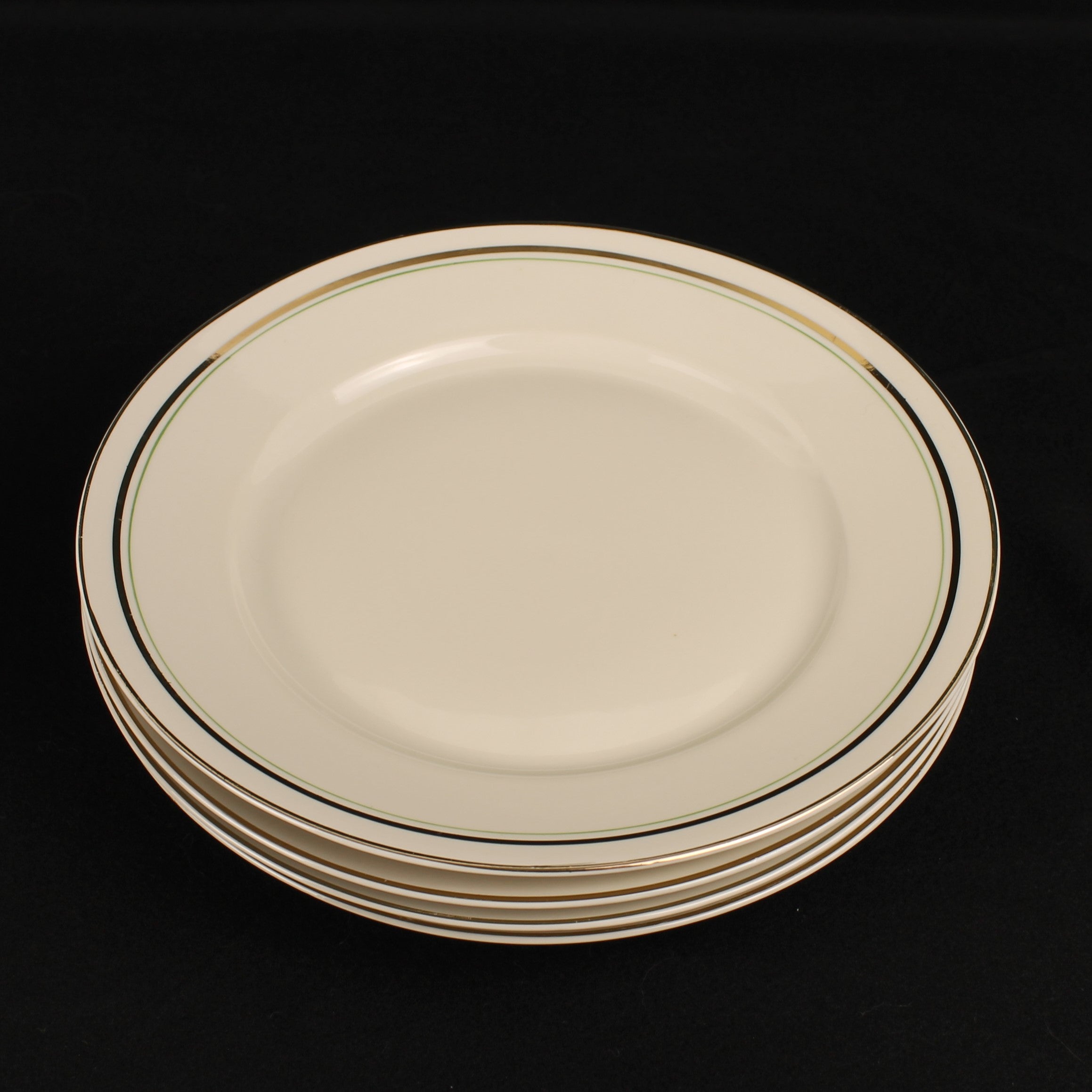 Bavaria Ontbijtborden – Verguld – Mid Century – 19 cm - 2 Sets