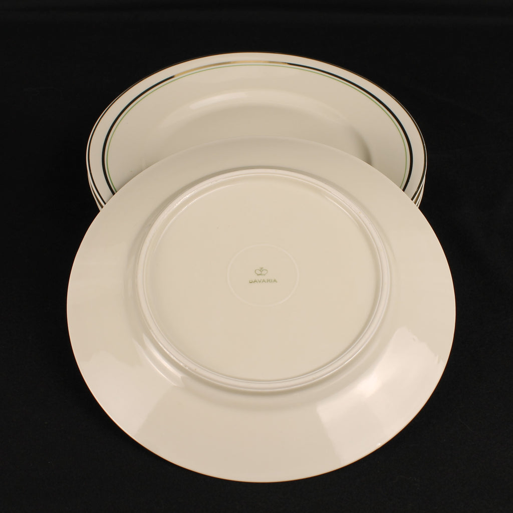 Bavaria Ontbijtborden – Verguld – Mid Century – 19 cm - 2 Sets