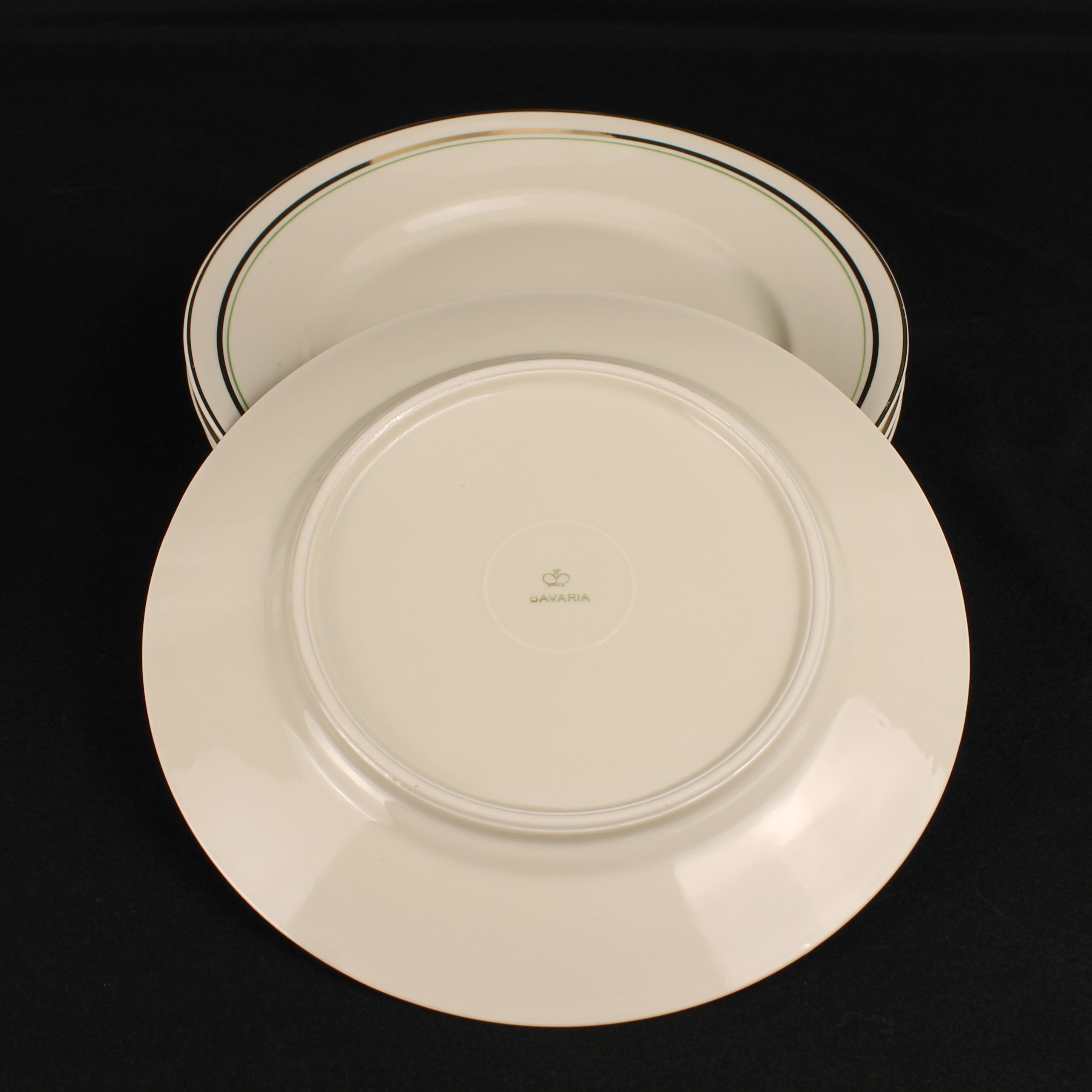 Bavaria Ontbijtborden – Verguld – Mid Century – 19 cm - 2 Sets