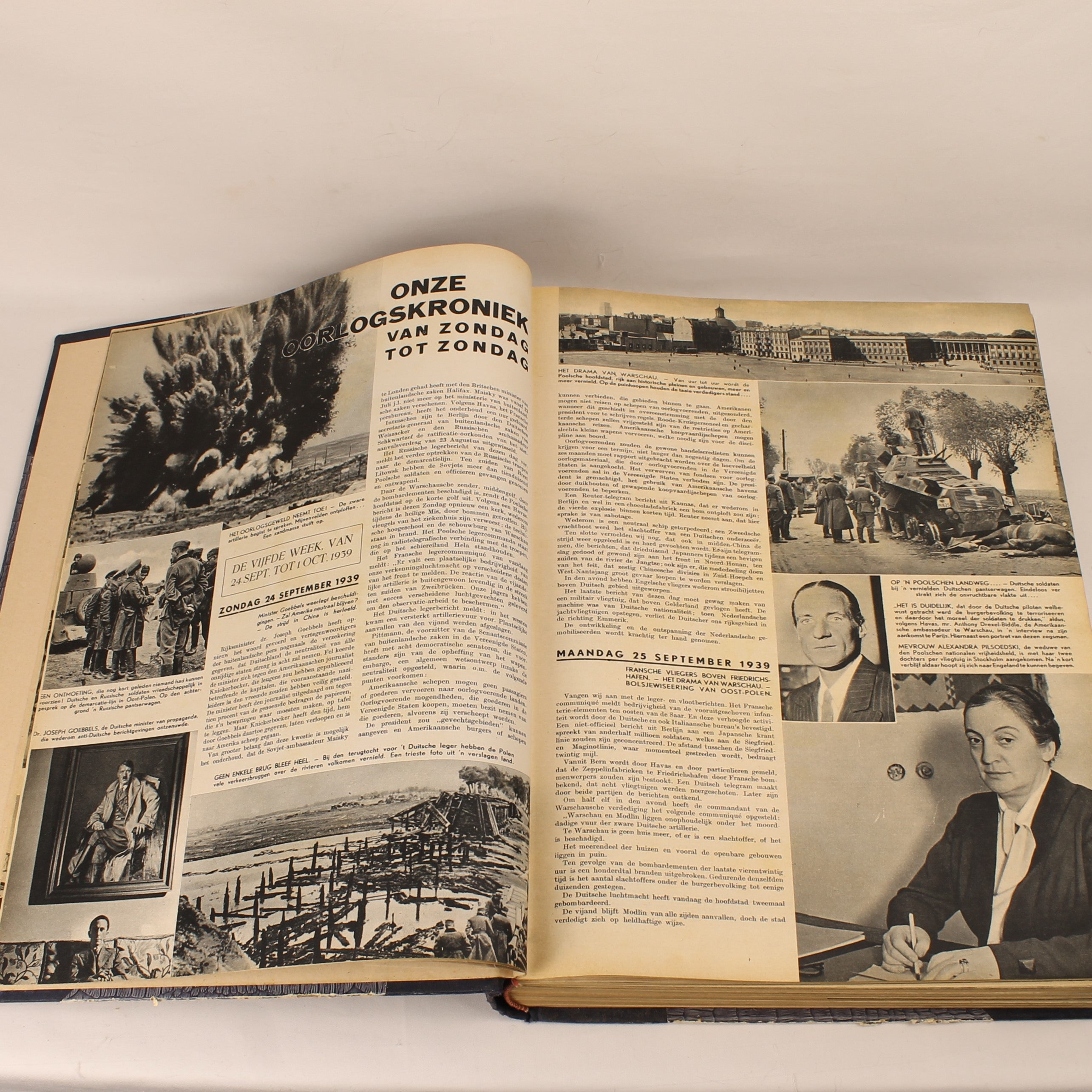 Katholieke Illustratie 1939 – 74e Jaargang – Groot Formaat Verzamelband – Vroege Oorlogstijd