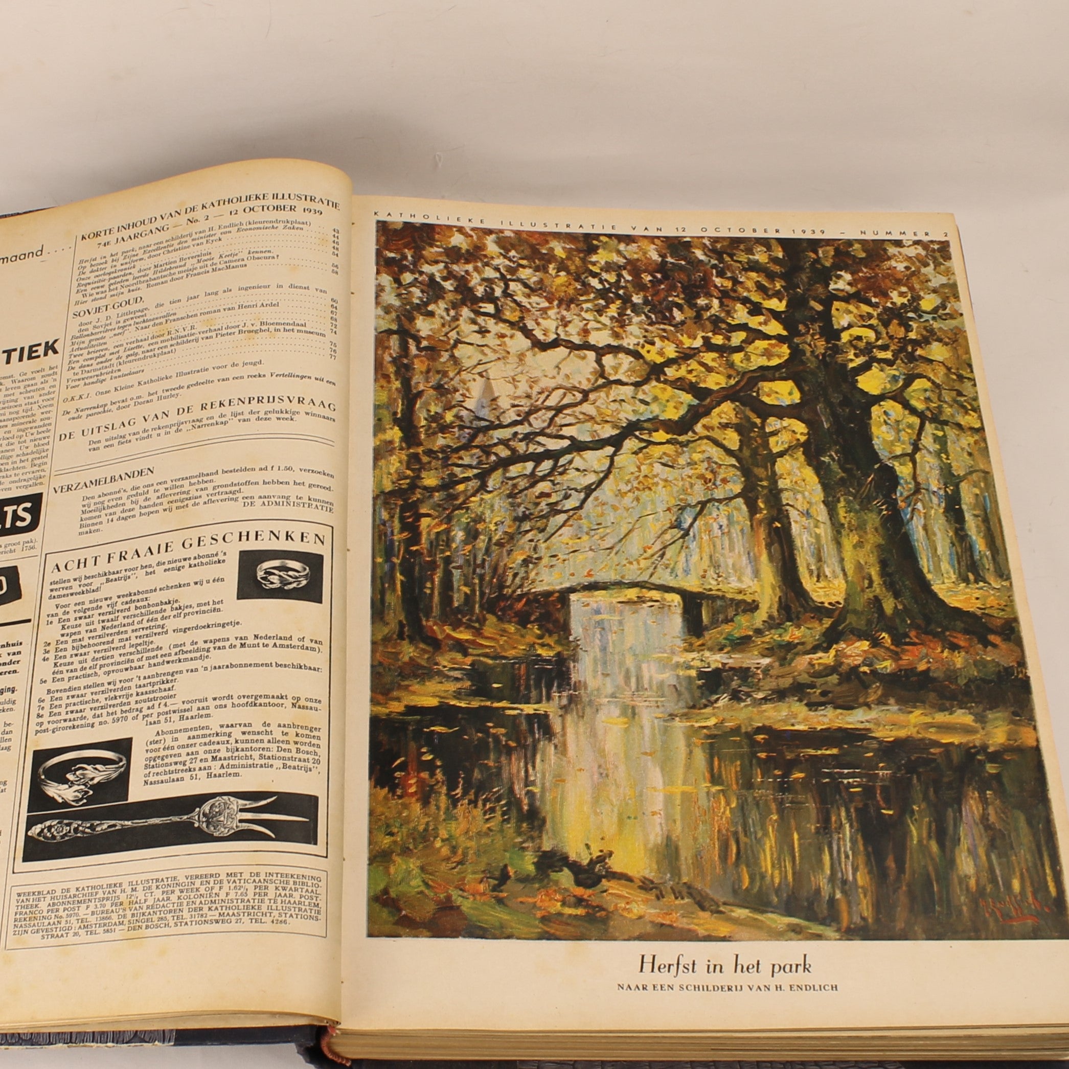 Katholieke Illustratie 1939 – 74e Jaargang – Groot Formaat Verzamelband – Vroege Oorlogstijd