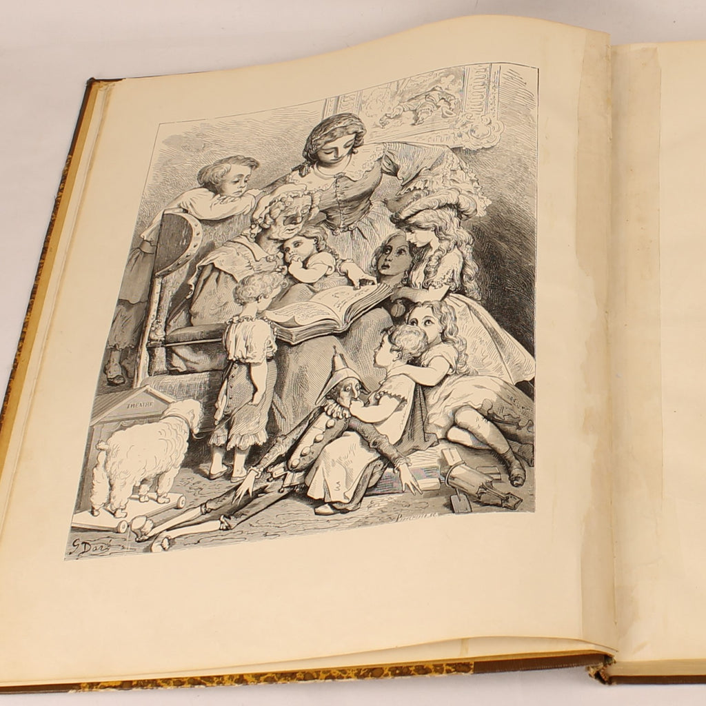 Édition Ancienne “Contes de Ma Mère l'Oye” – Gravures de Gustave Doré – D. Bolle Rotterdam – vers 1900 – In-folio de 33,5 cm