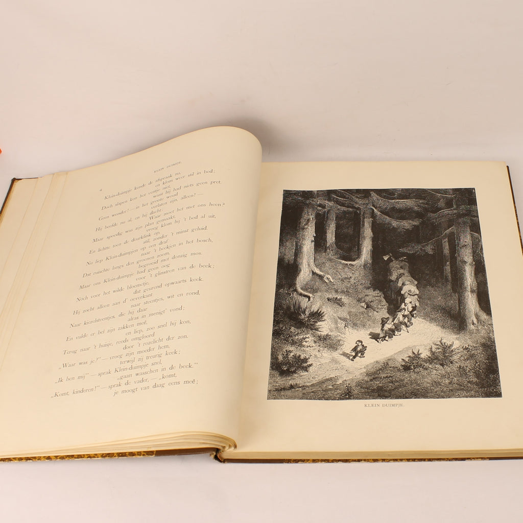 Édition Ancienne “Contes de Ma Mère l'Oye” – Gravures de Gustave Doré – D. Bolle Rotterdam – vers 1900 – In-folio de 33,5 cm