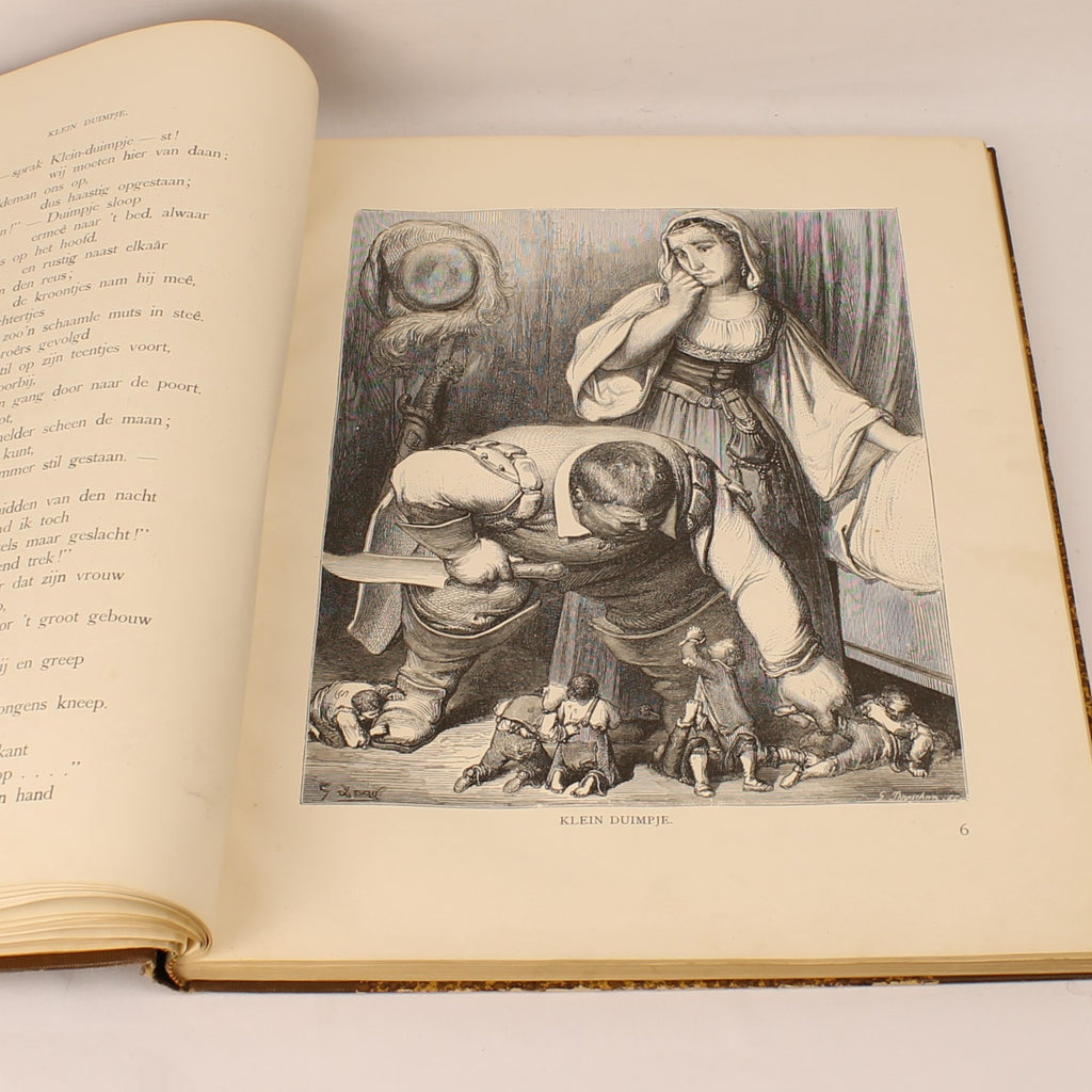 Édition Ancienne “Contes de Ma Mère l'Oye” – Gravures de Gustave Doré – D. Bolle Rotterdam – vers 1900 – In-folio de 33,5 cm