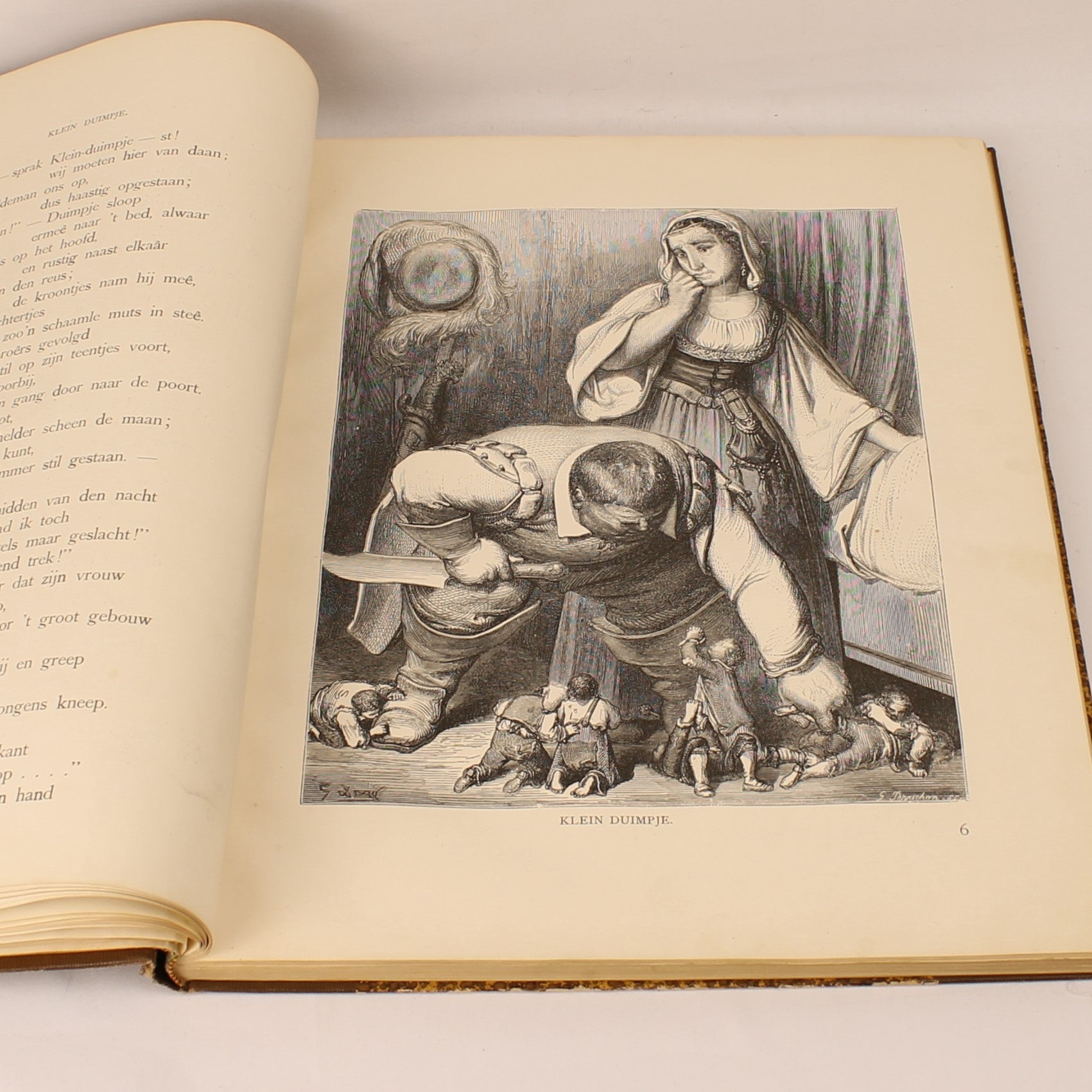 Édition Ancienne “Contes de Ma Mère l'Oye” – Gravures de Gustave Doré – D. Bolle Rotterdam – vers 1900 – In-folio de 33,5 cm